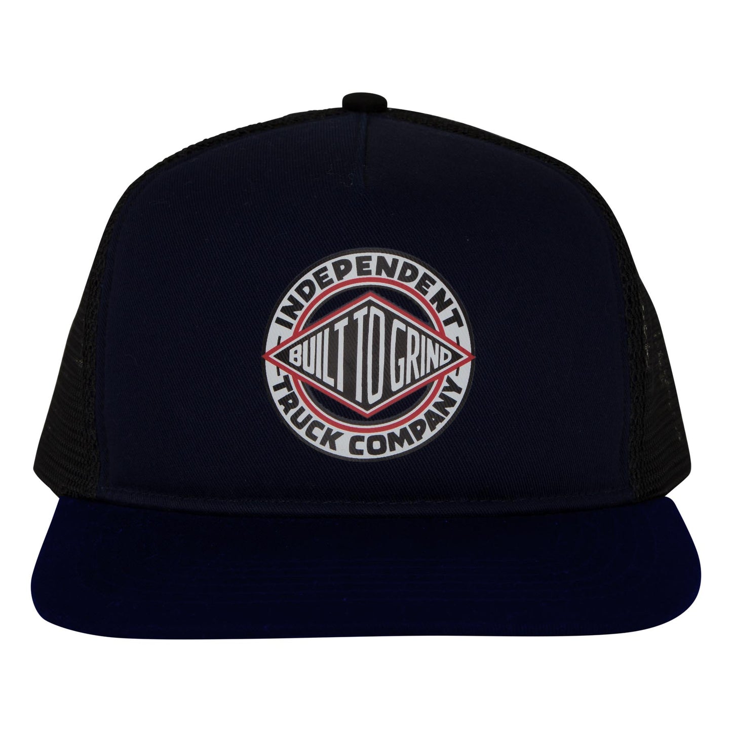 Independent Summit Printed Mesh Trucker Unstructured Hat Navy/Black