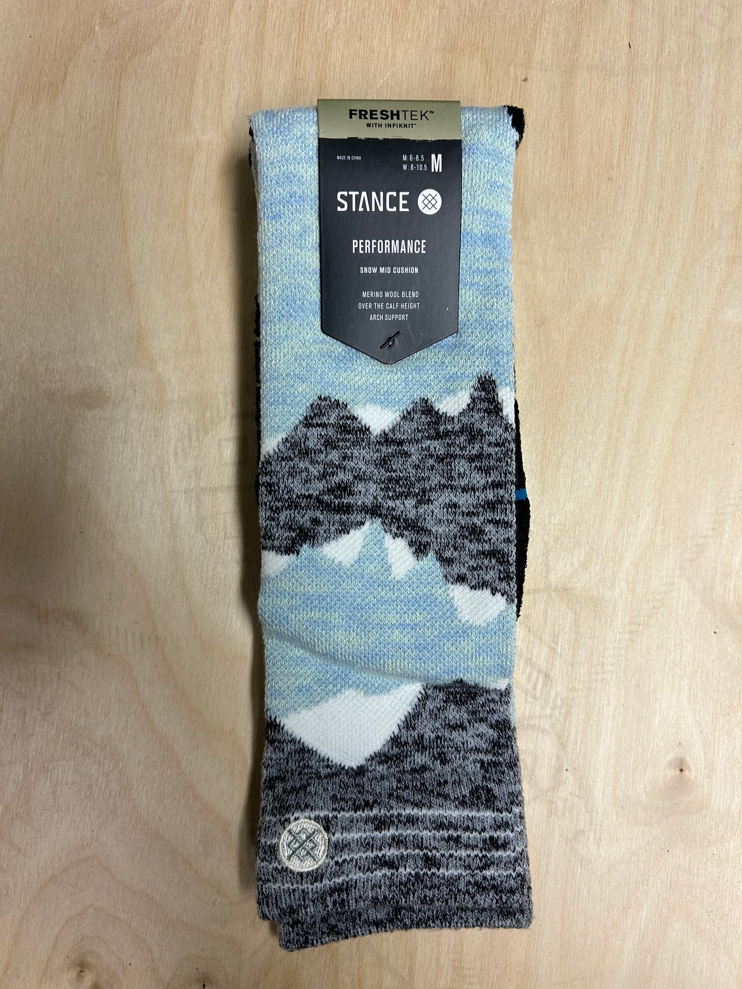WINDY PEAKS MID WOOL SNOW - GREEN MEDIUM
