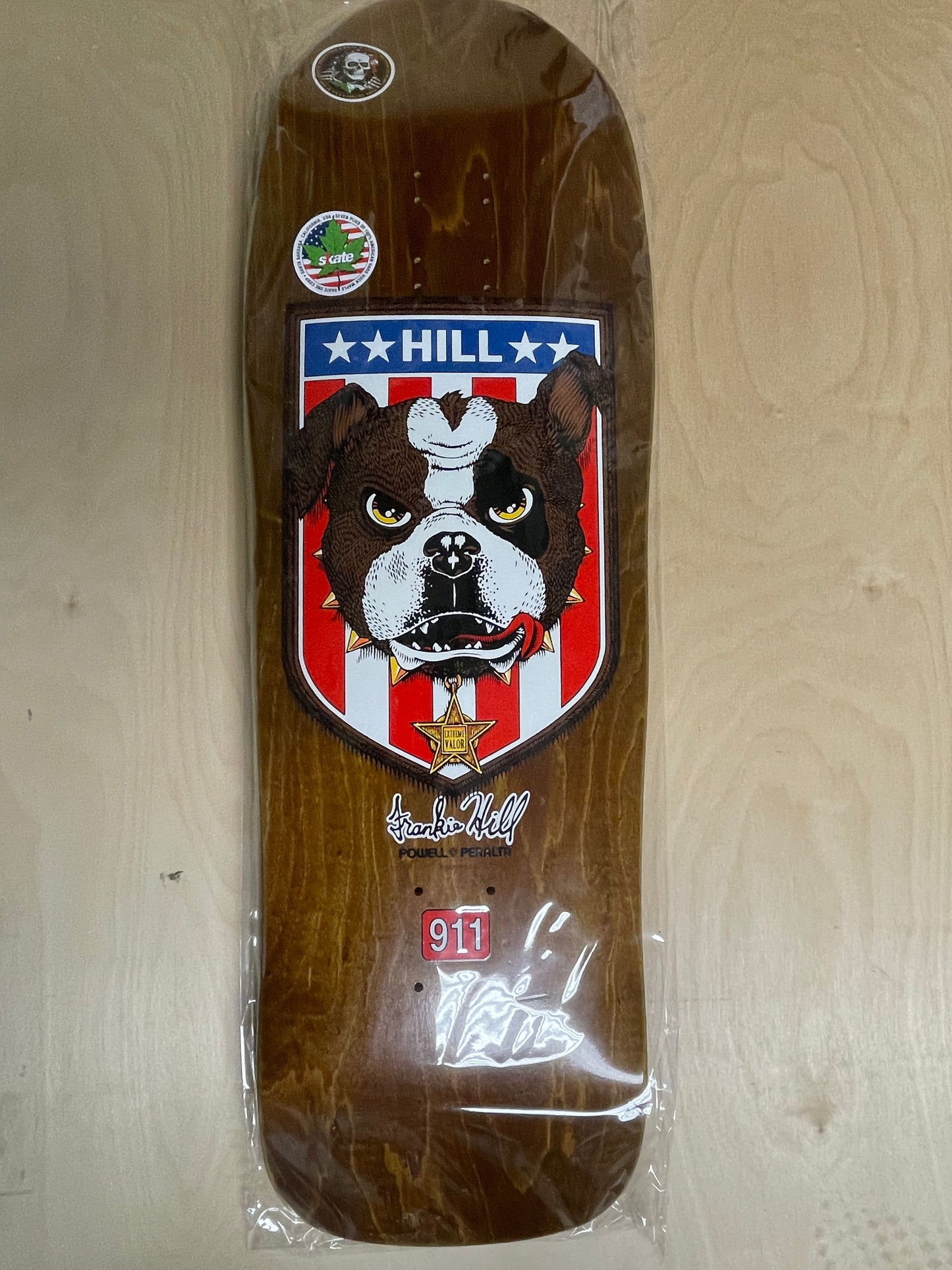 Powell Peralta FRANKIE HILL BULL DOG '11' 10.0 167 K15 BROWN STAIN
