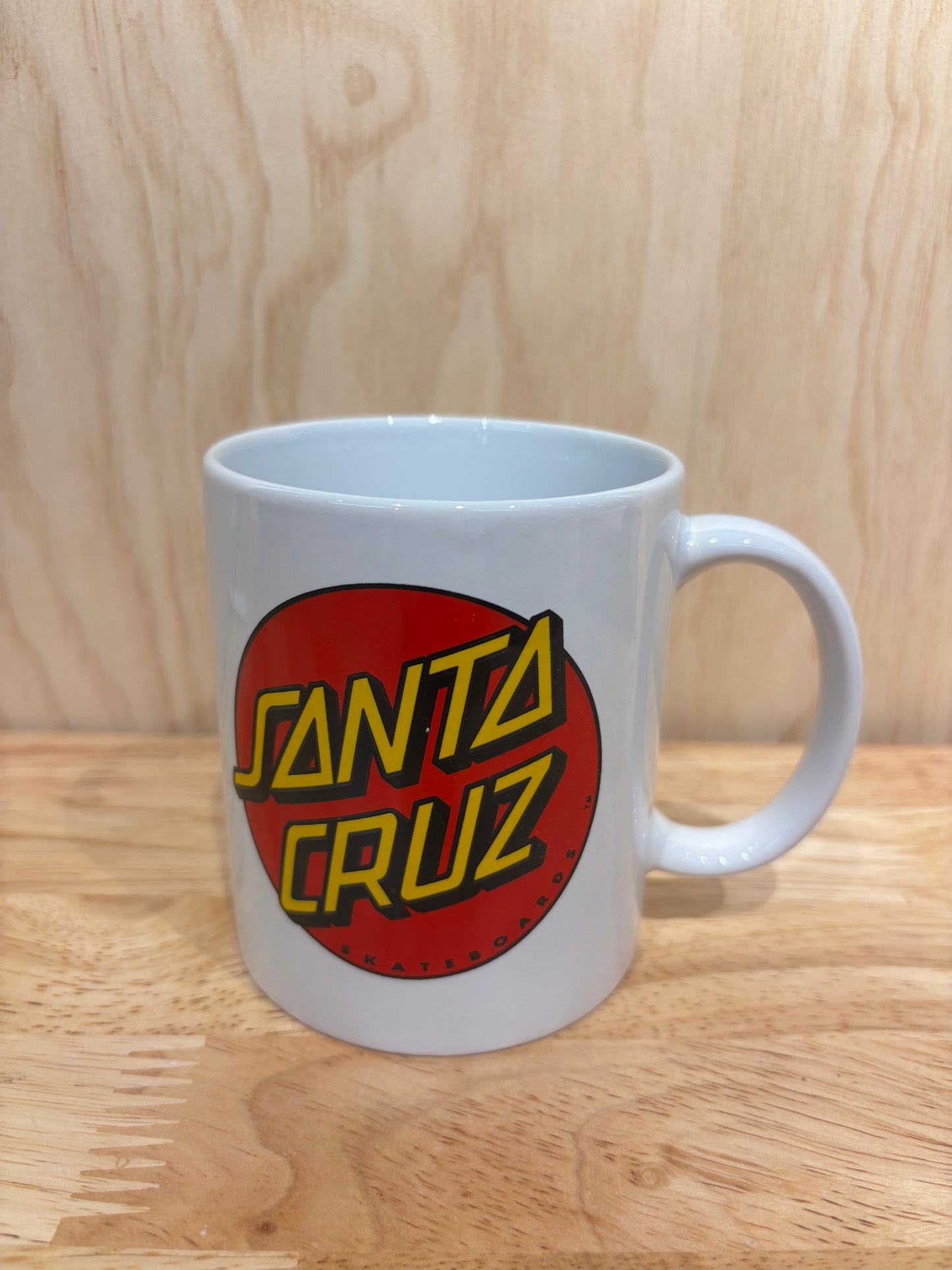 Classic Dot Mug White 11 oz Santa Cruz
