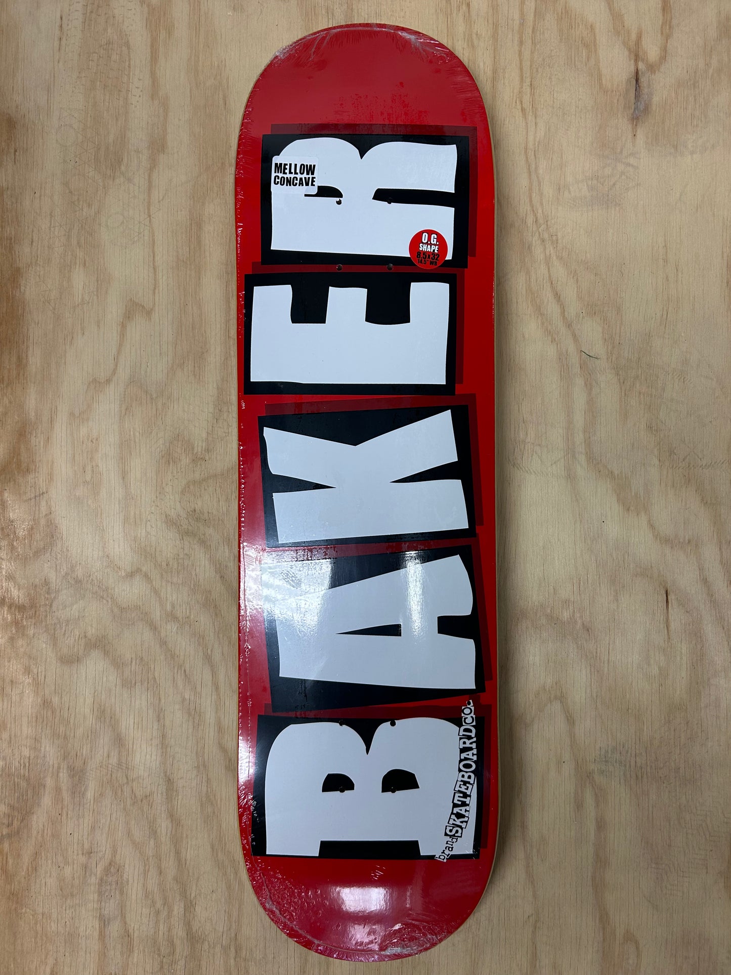 BAKER Brand Logo White Deck 8.5
