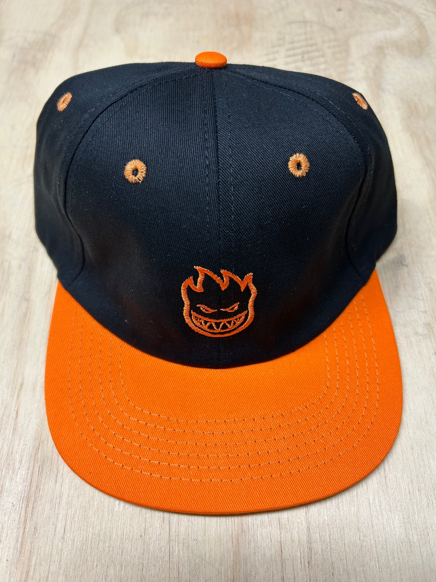 SPITFIRE LIL BIGHEAD STRAPBACK HAT BLACK / ORANGE
