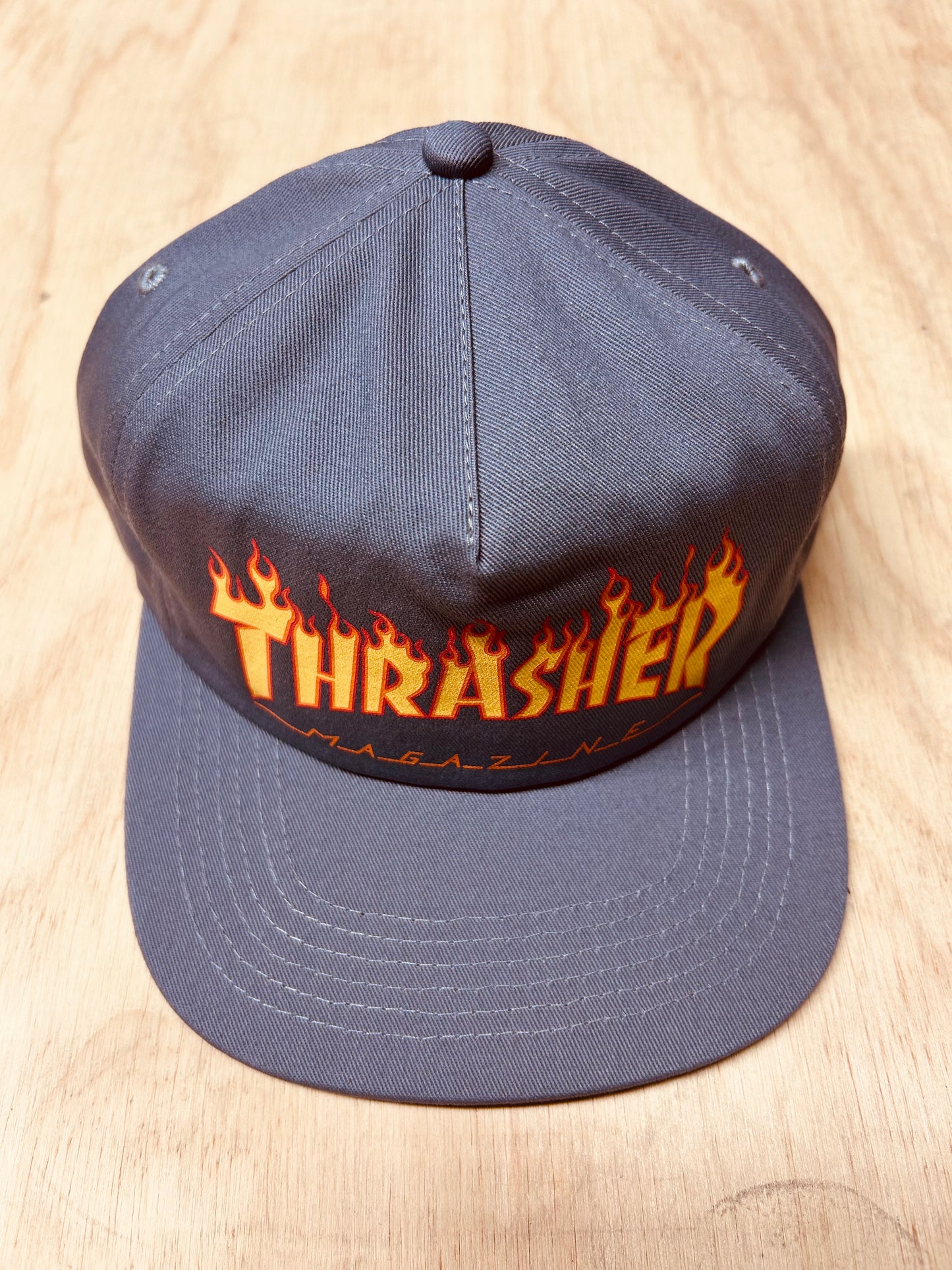 Thrasher PRINTED FLAME - SNAPBACK - GREY Hat