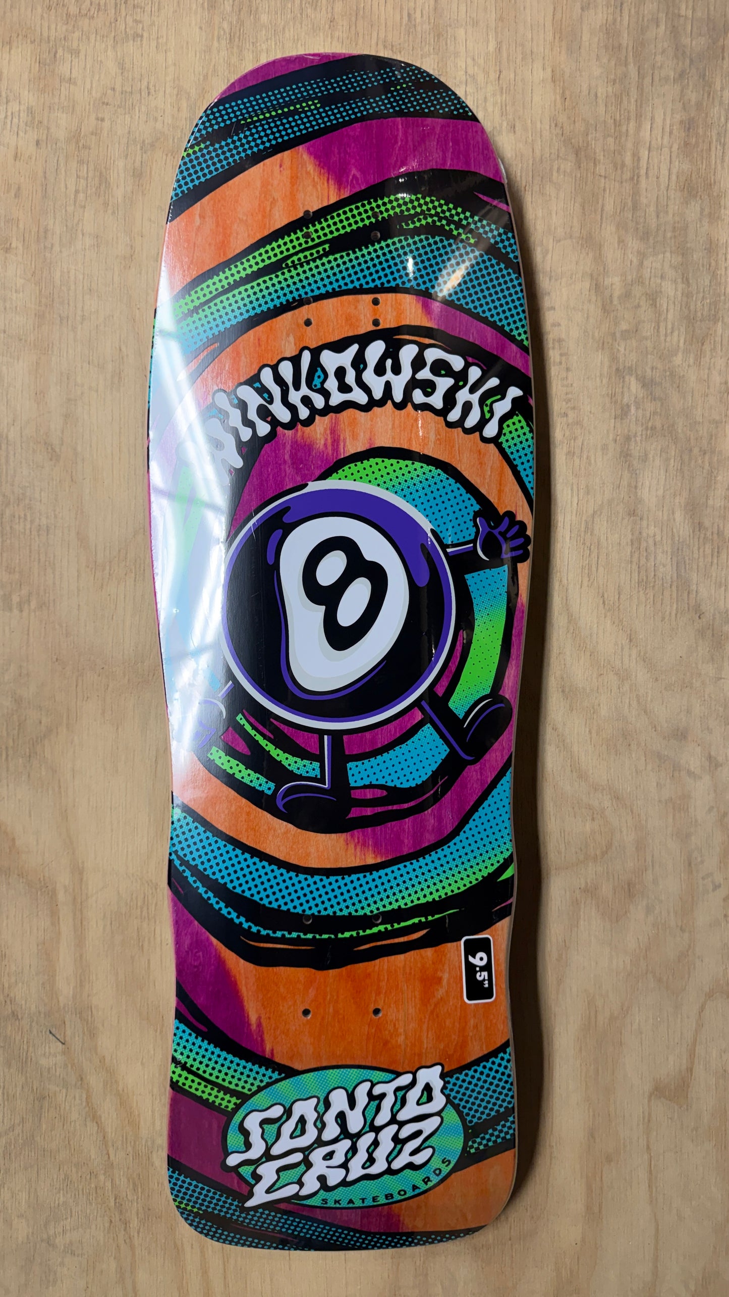 SANTA CRUZ Winkowski Vertigo Medium Pro 9.5 Skateboard Deck