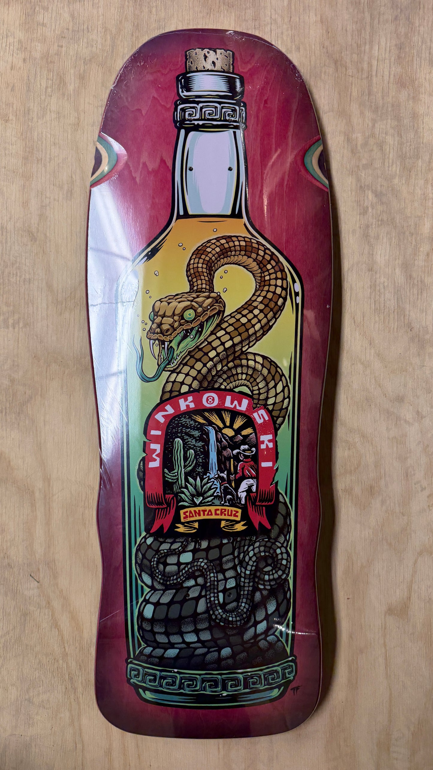 SANTA CRUZ Winkowski Agave Snake Pro Shaped 10.35 Skateboard Deck