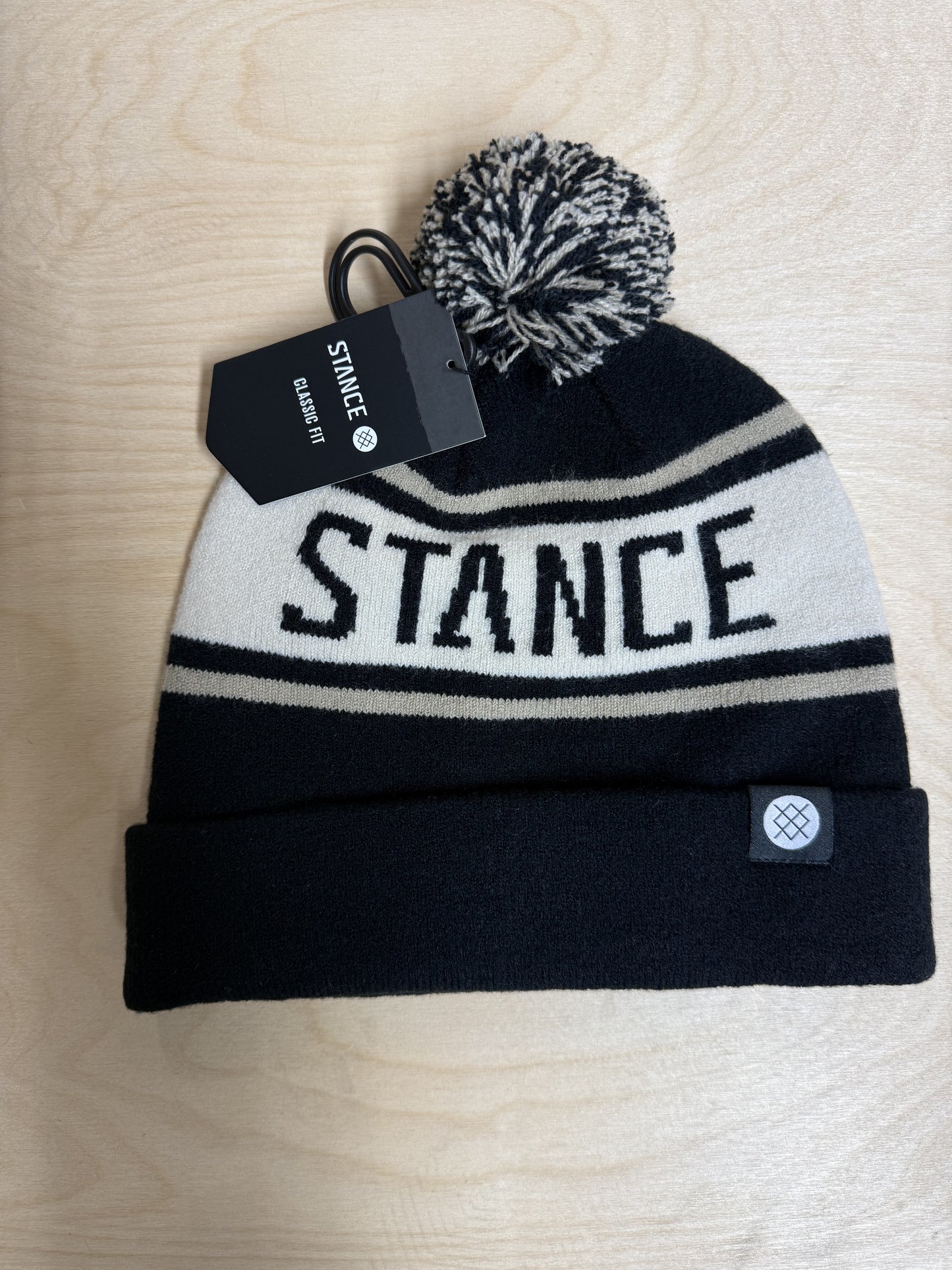 OG POM Beanie Black/White