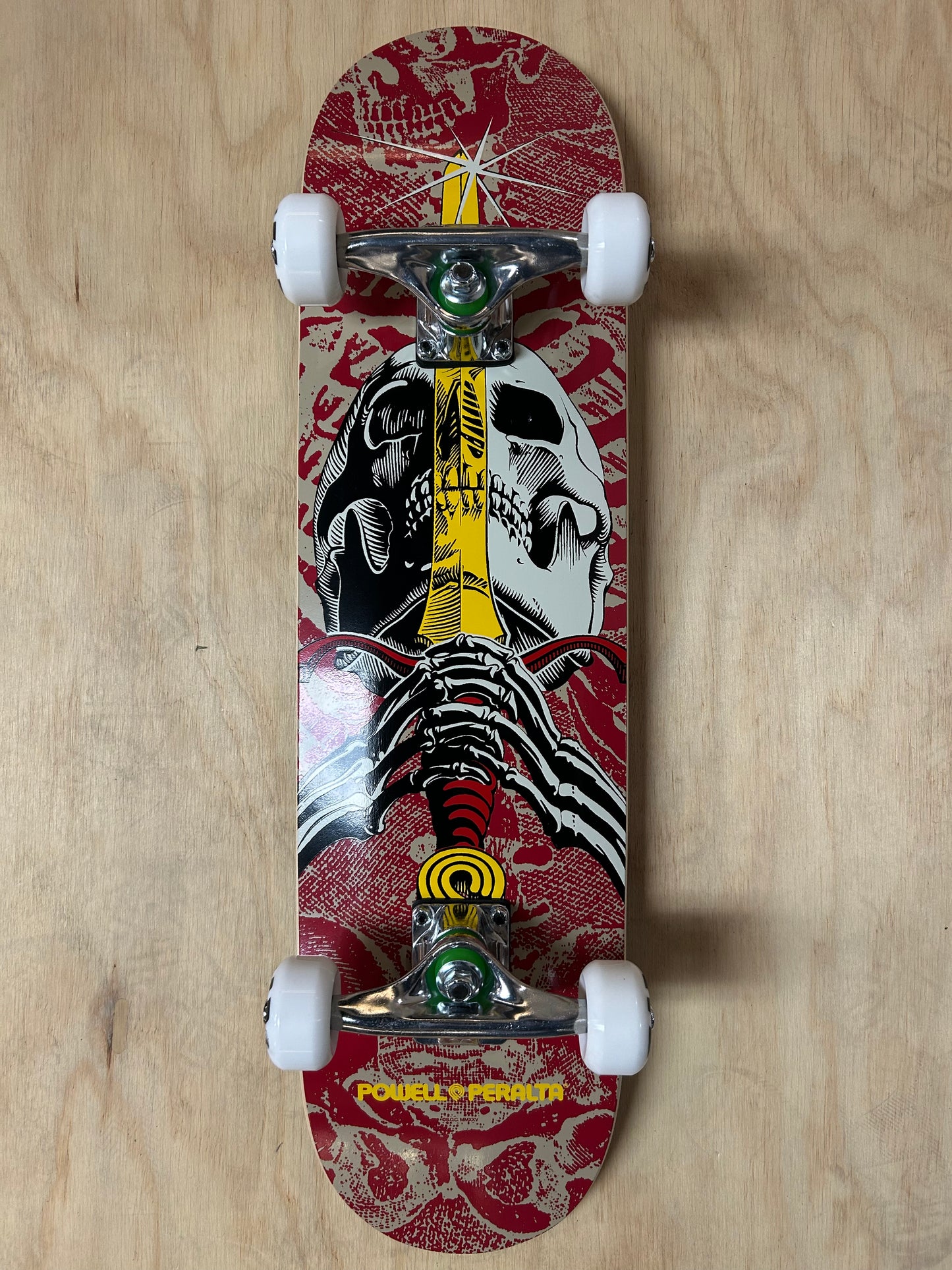 Powell Peralta SKULL & SWORD BIRCH Burgundy 7.5