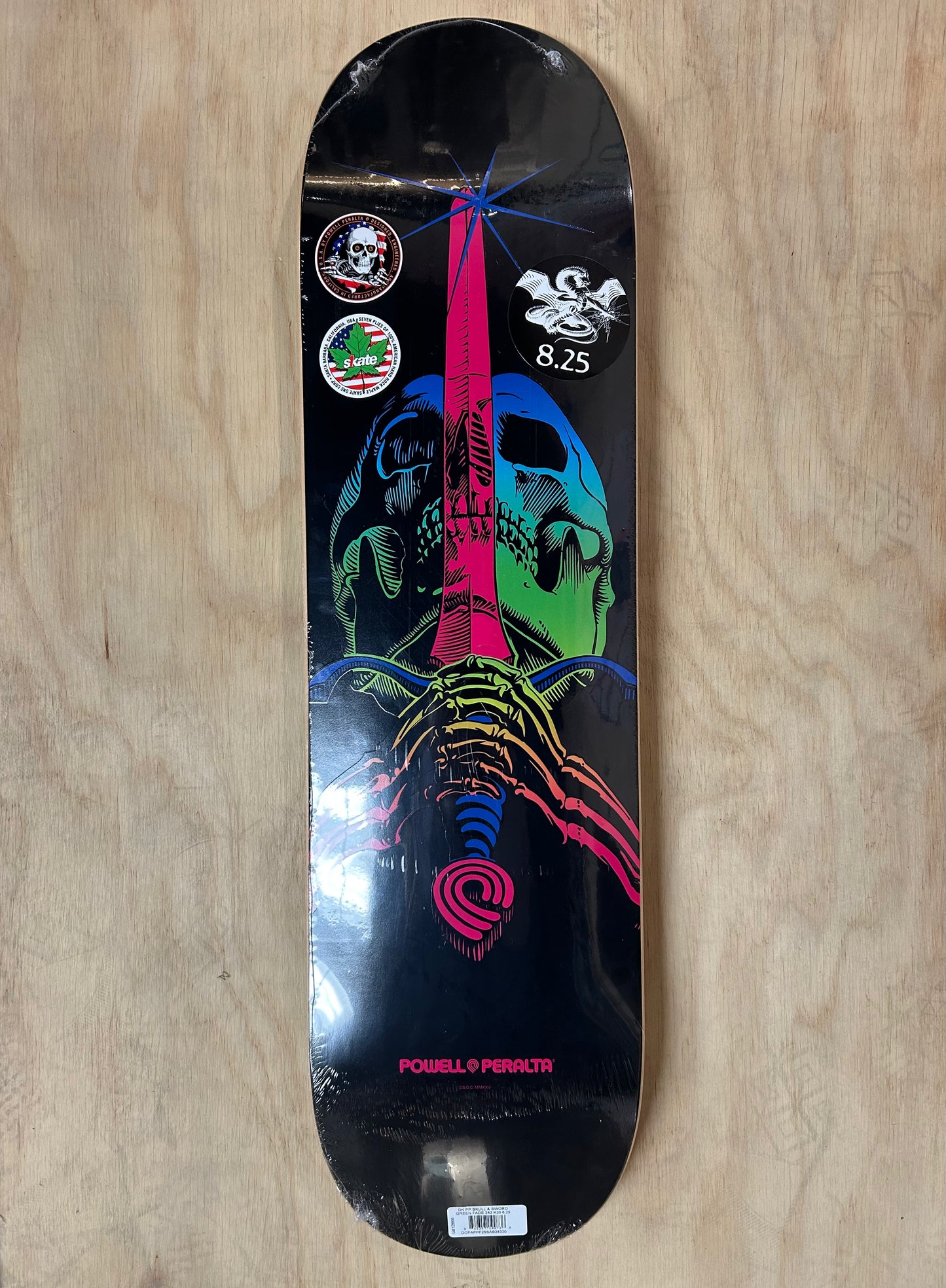 DK PP Skull & Sword Multi-Color Fade 8.25