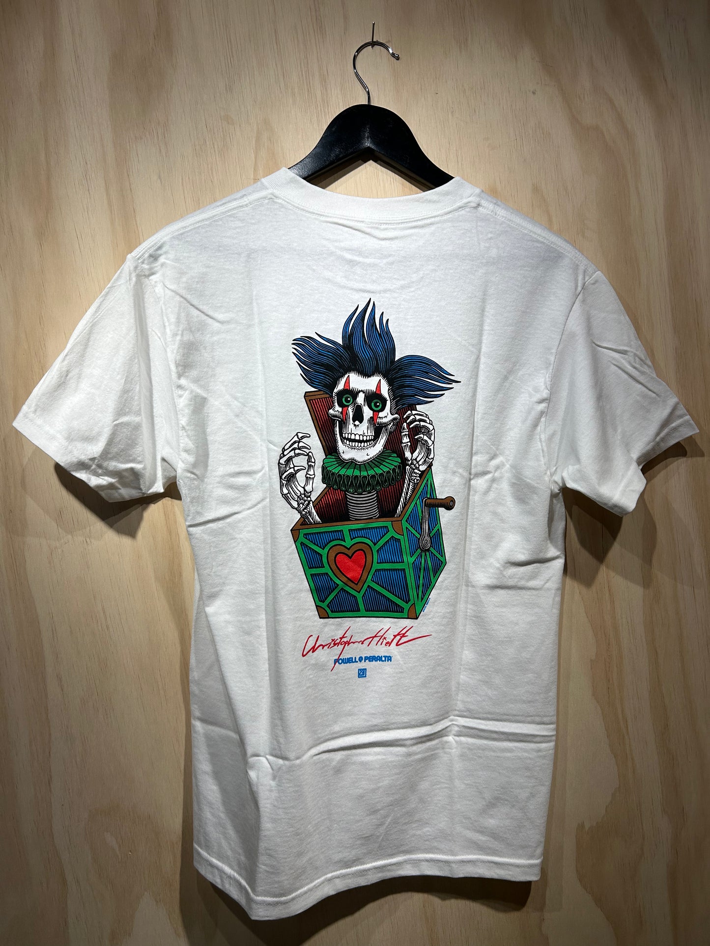 Powell Peralta Chris Hiett Skull T-Shirt - White
