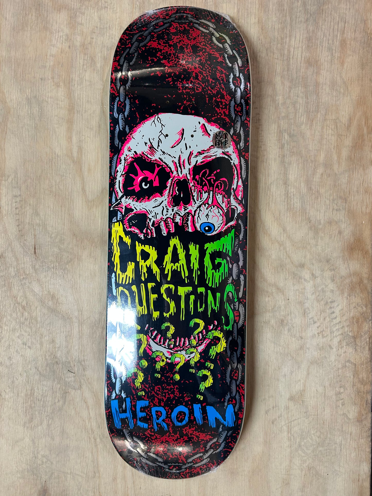 HEROIN CQ Knock Off Deck 9.25 Skateboard Deck