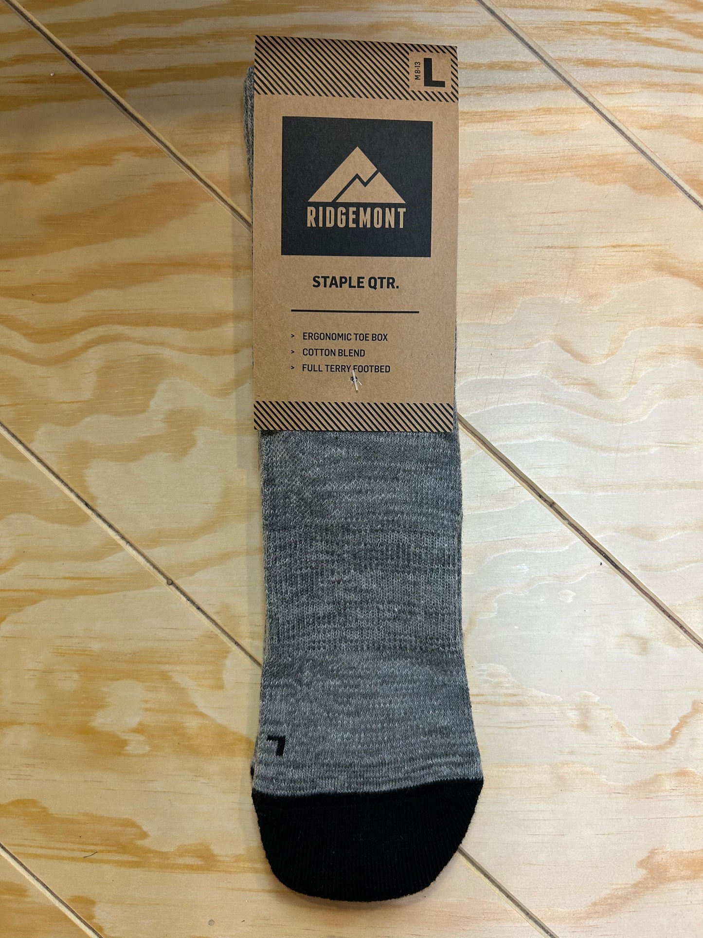 RIDGEMONT Staple Qrt. Sock - Grey
