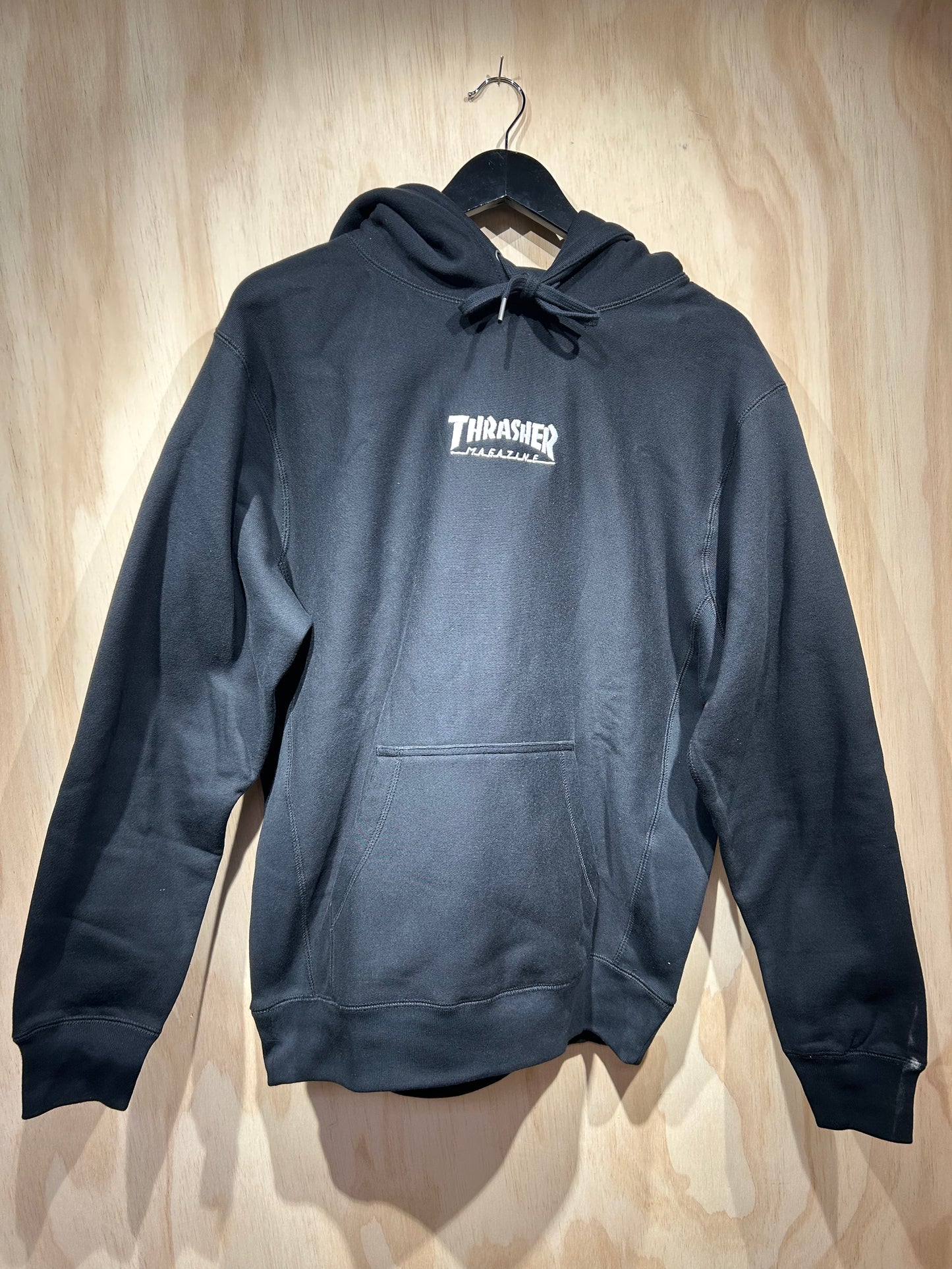 Thrasher Heavyweight Embroidered Mag Logo Hoodie Black