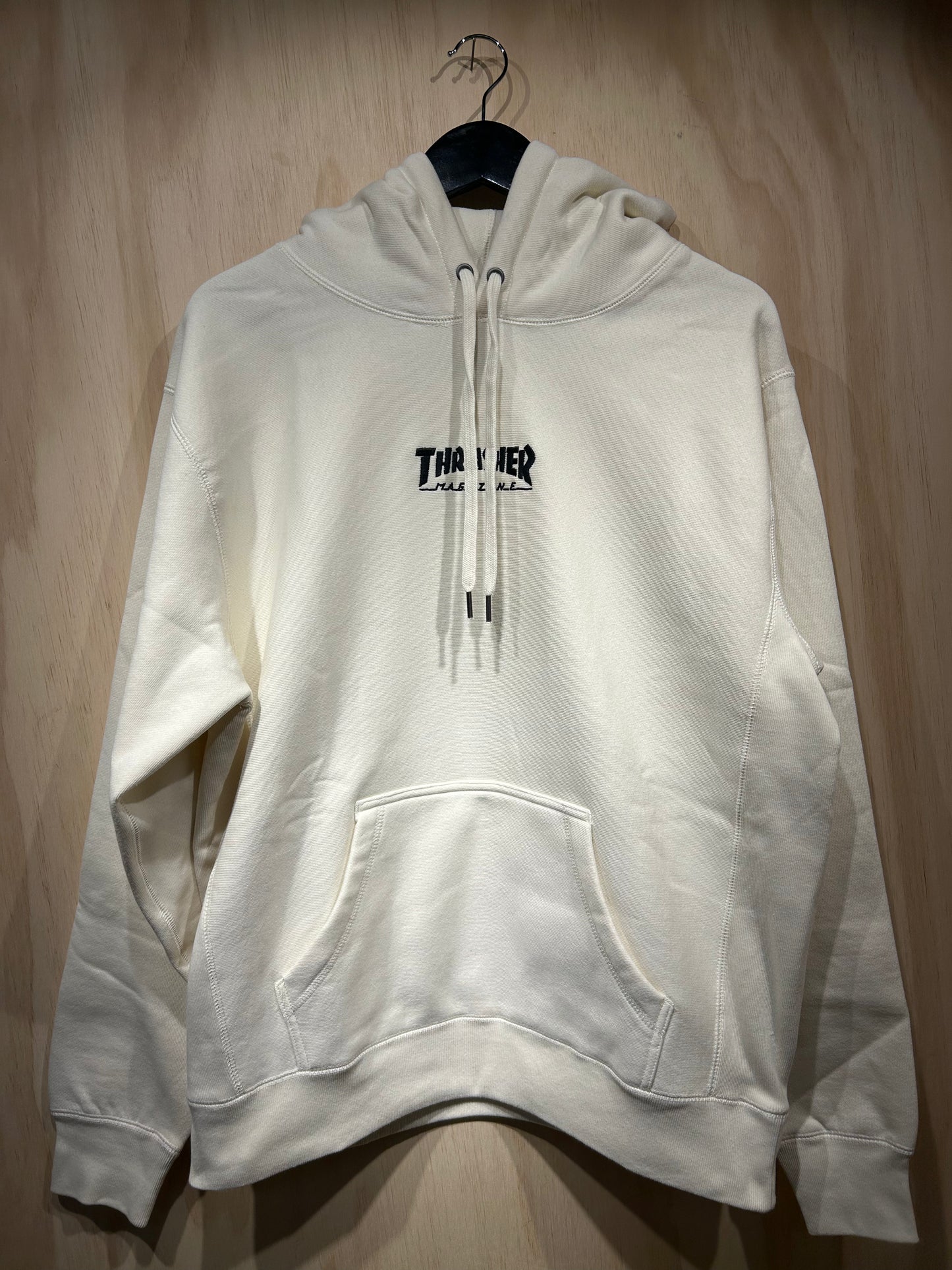 Thrasher Heavyweight Embroidered Mag Logo Hoodie white