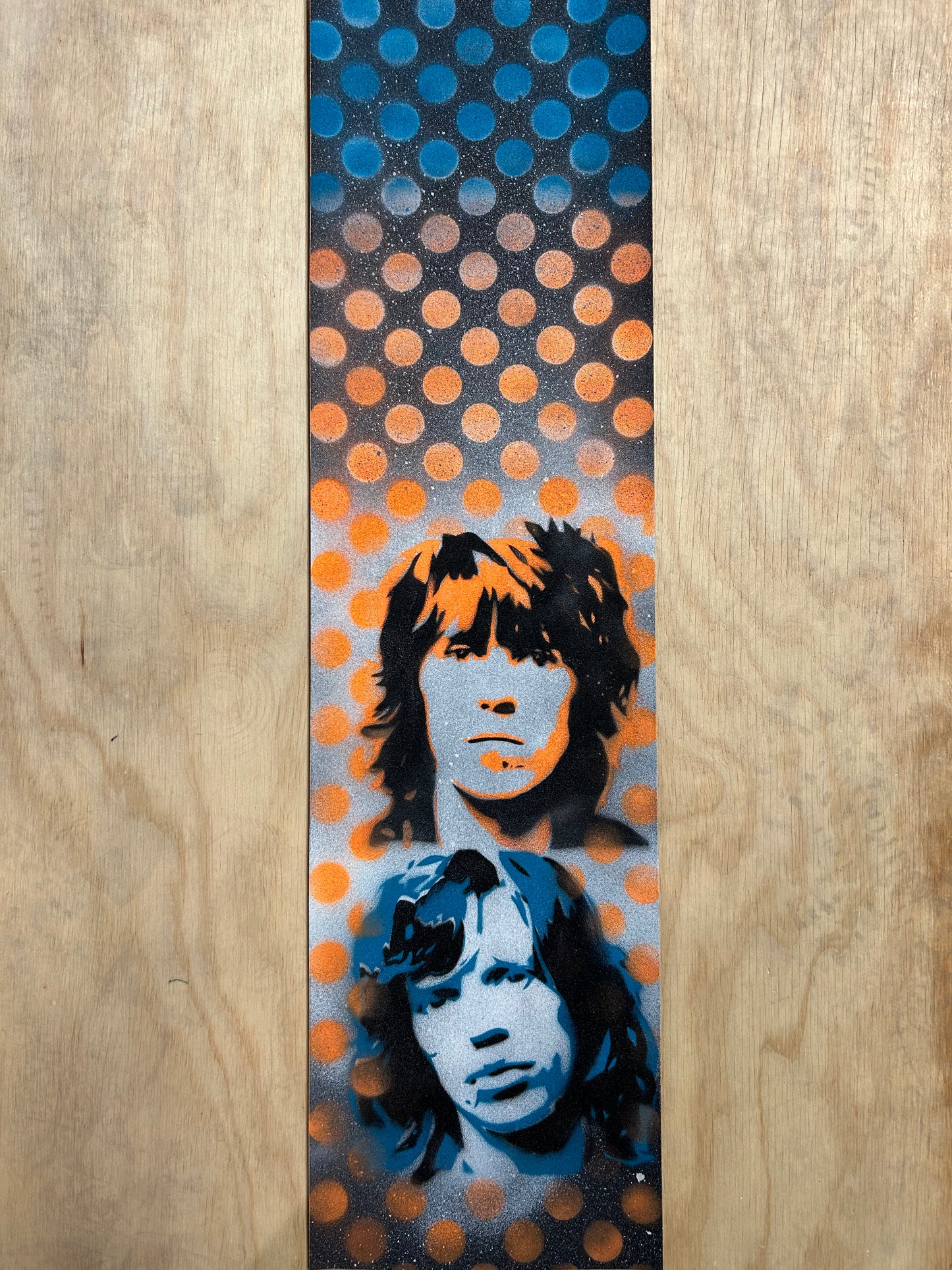 Moblow Griptape The Rolling Stones - Polka Dots Orange Blue