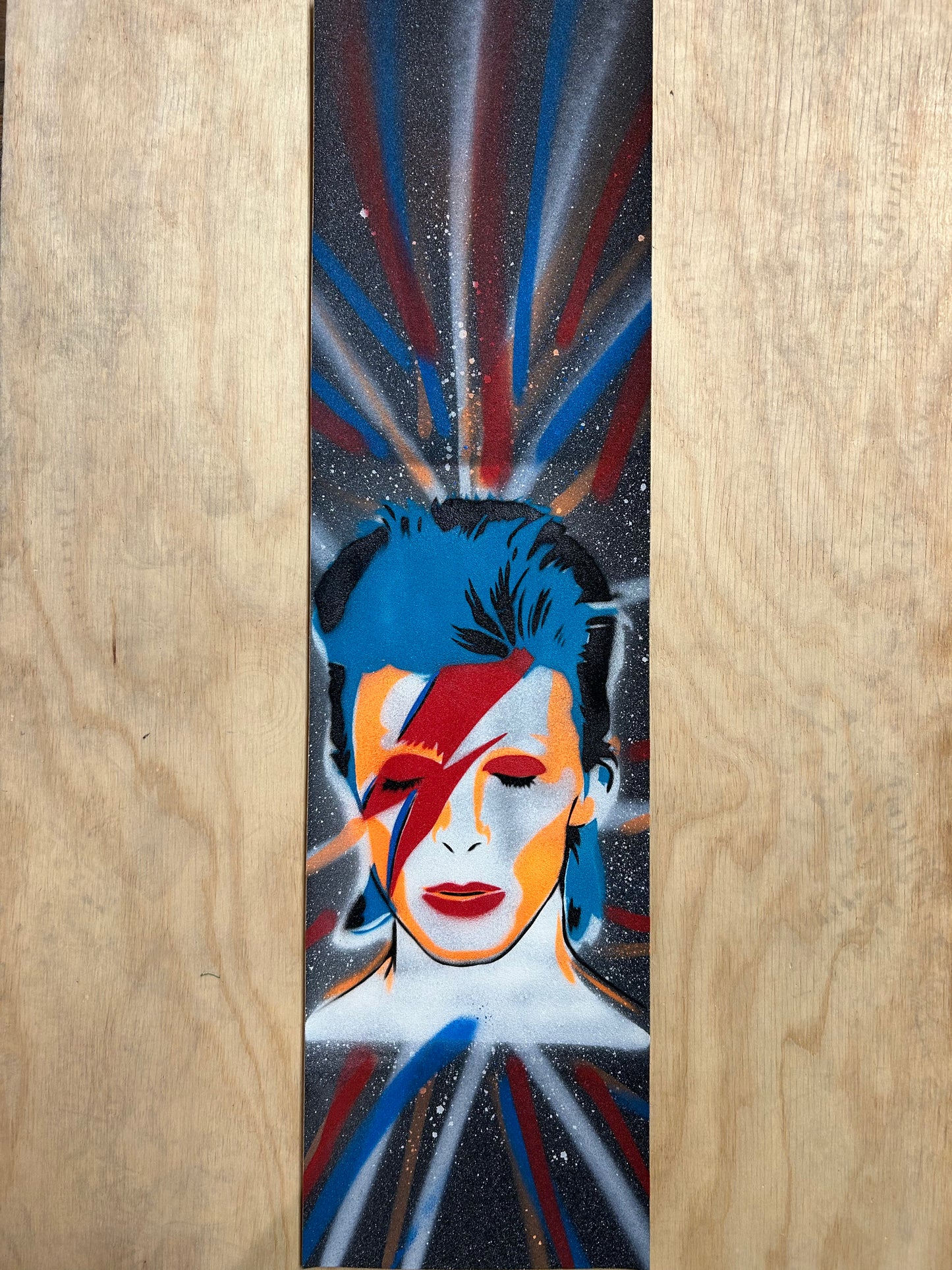 Moblow Griptape David Bowie - Red Blue Orange
