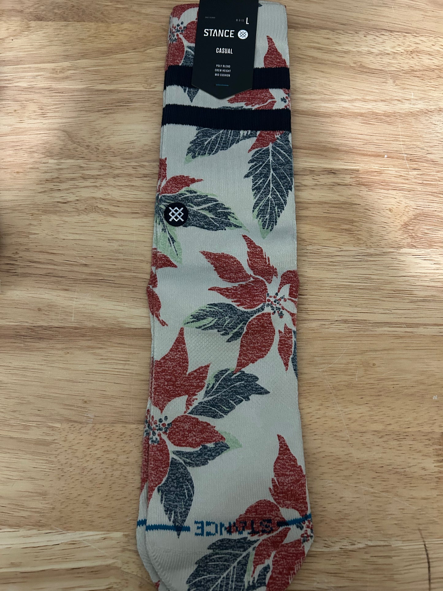 Stance Poinsettia Paradise Crew