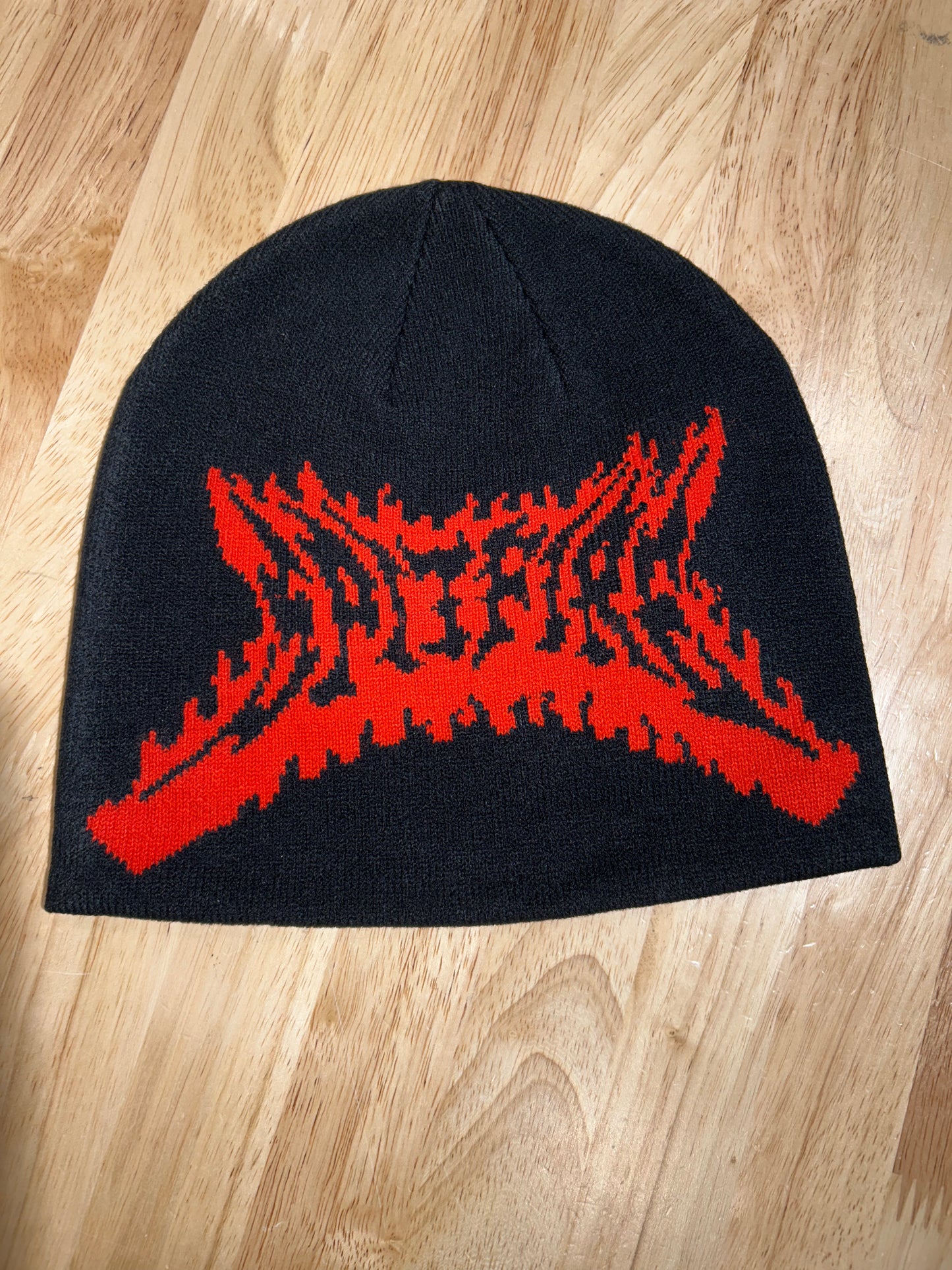 SPITFIRE Beanie Flameout Skully Black/Red