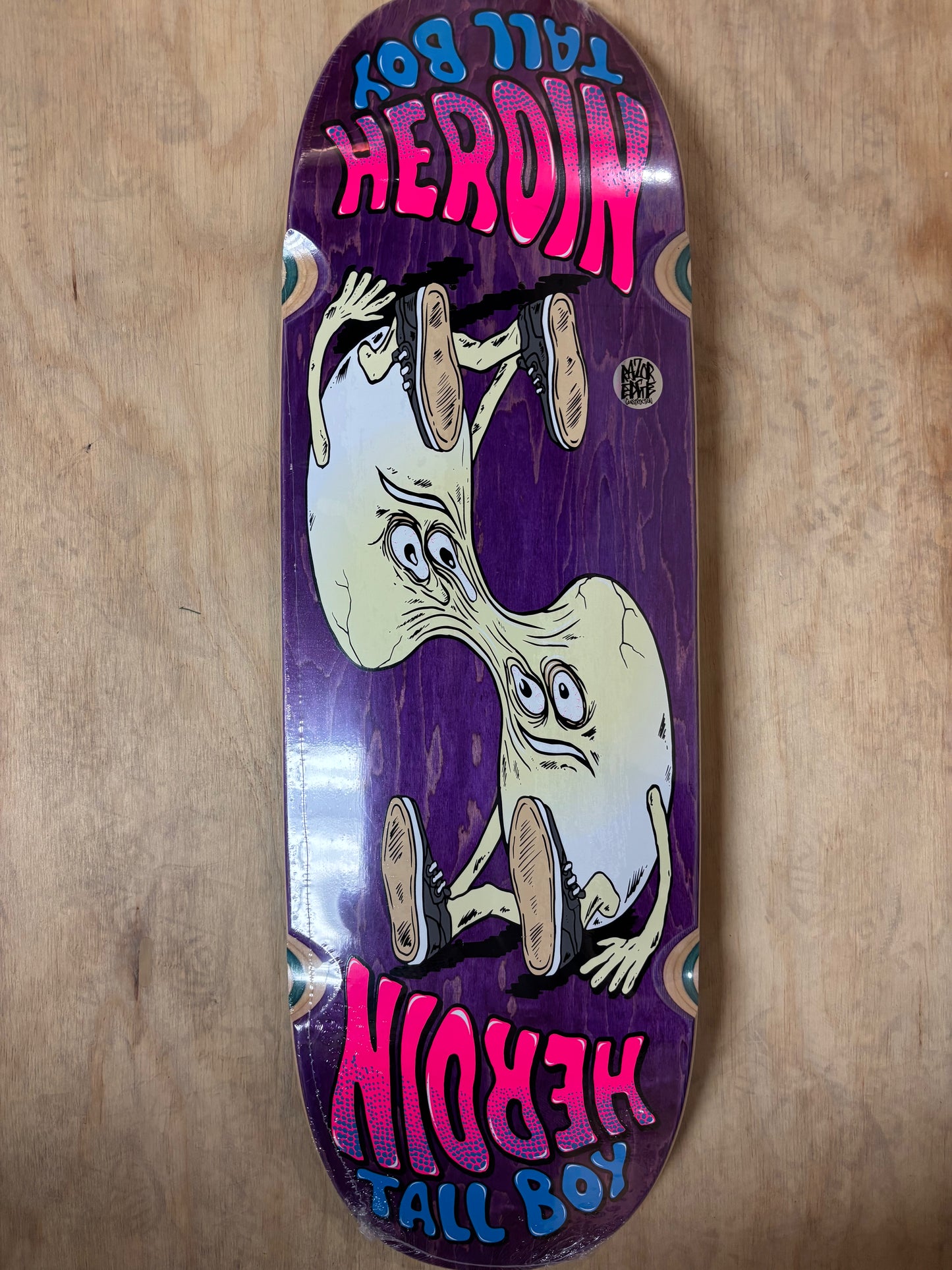 HEROIN Merged Tall Boy Skateboard Deck 10.25