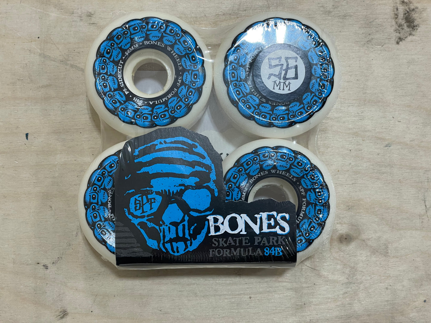 BONES WHEELS SPF Skateboard Wheels Circle Skulls 56mm P5 Sidecut 84B