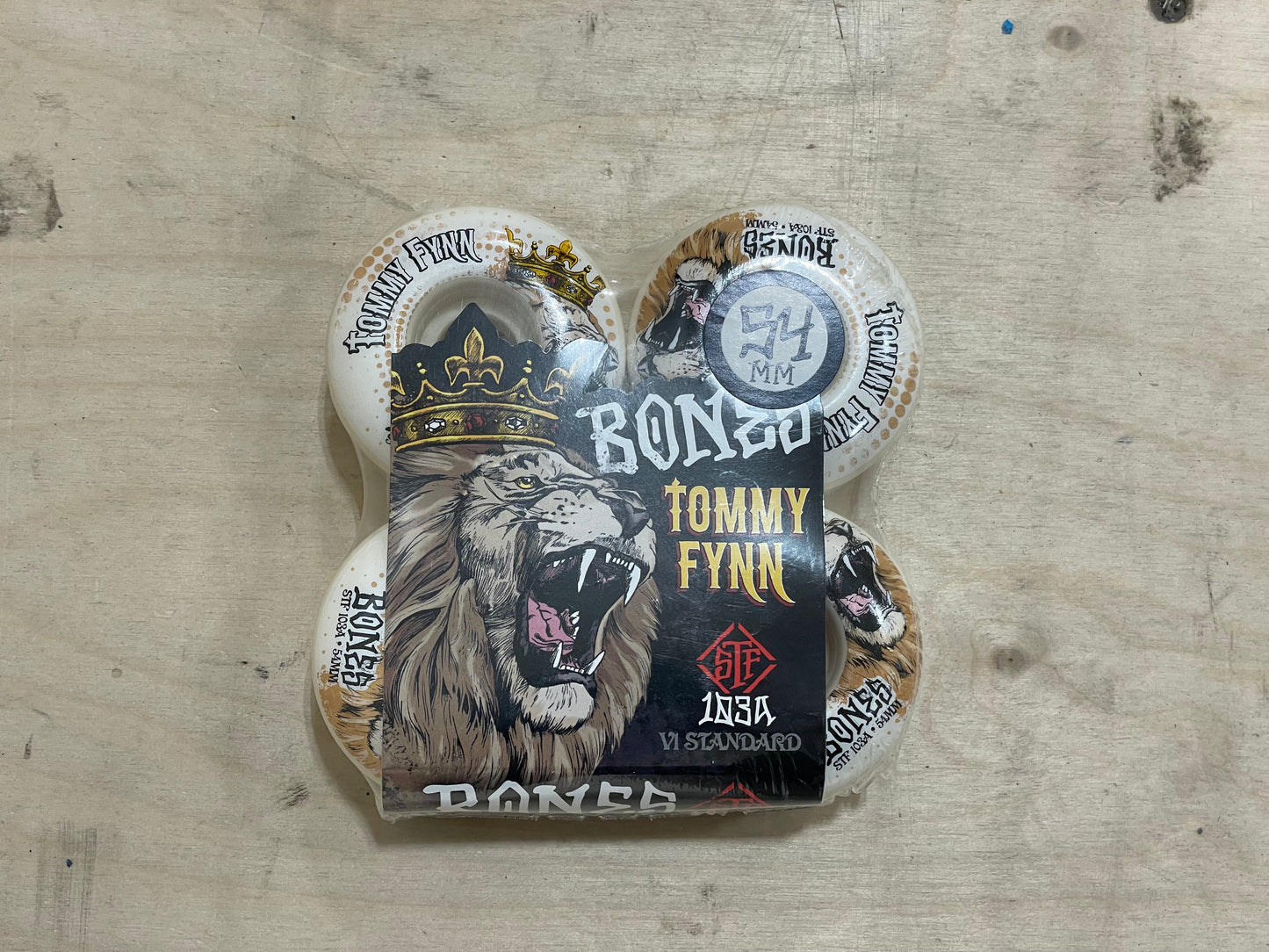 BONES WHEELS PRO STF Skateboard Wheels Fynn Lion Heart 54 V1 Standard 103A