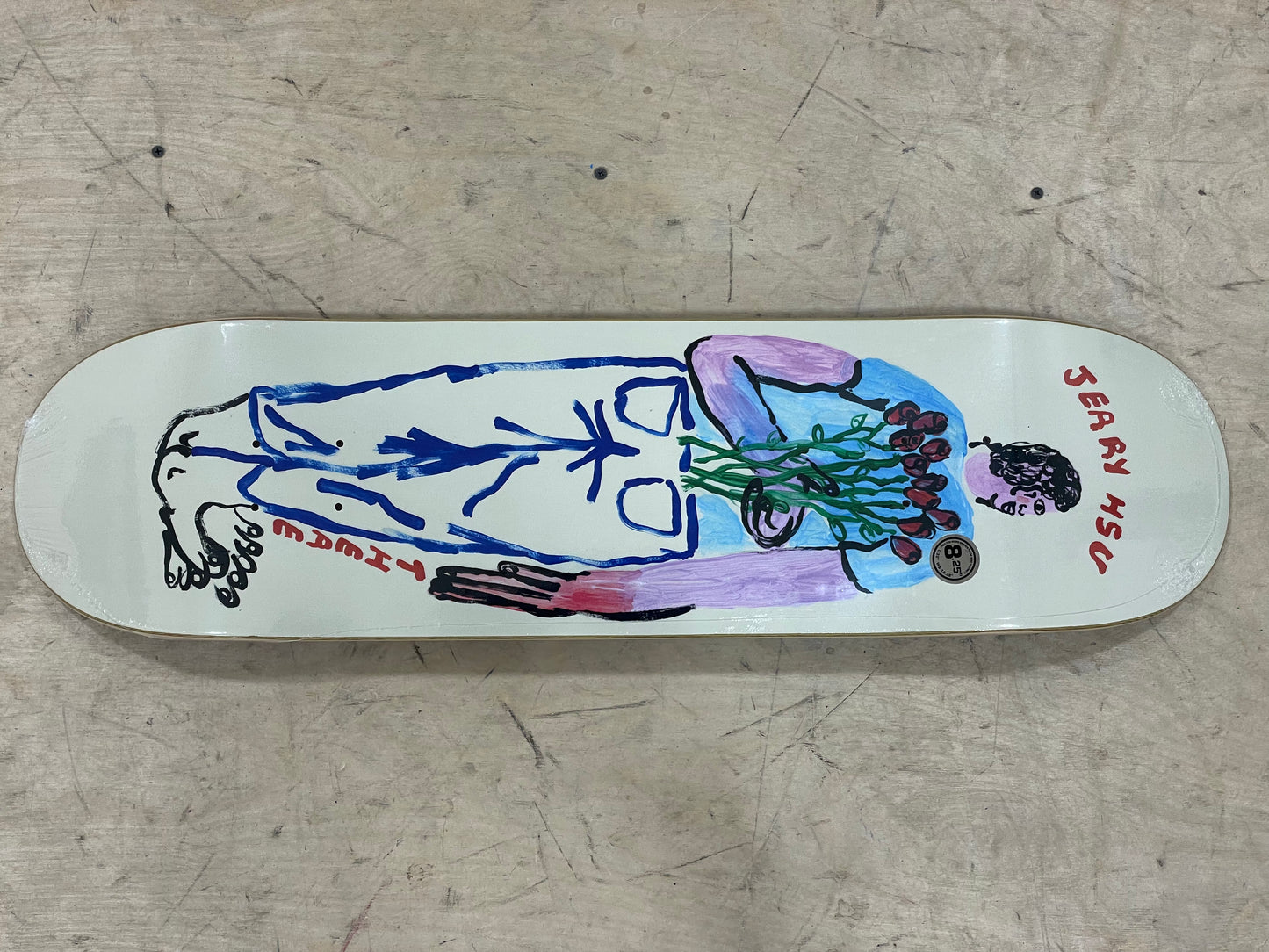 THERE JERRY HSU ILYSM SKATE SHOP DAY 2024 DECK - 8.25