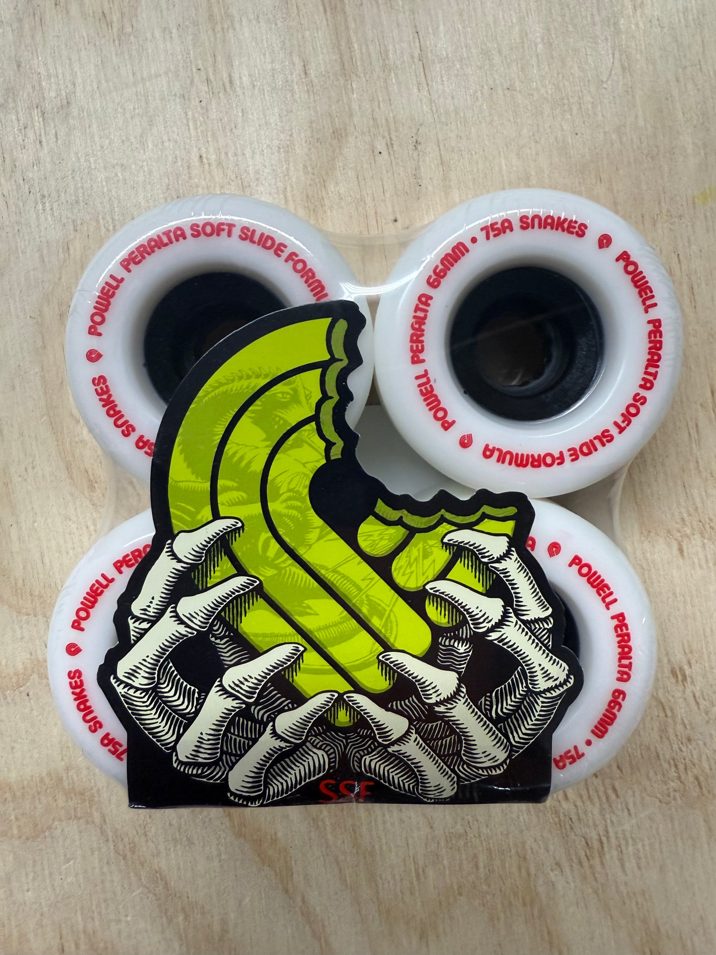 POWELL PERALTA SNAKES WHT 66MM 4PK