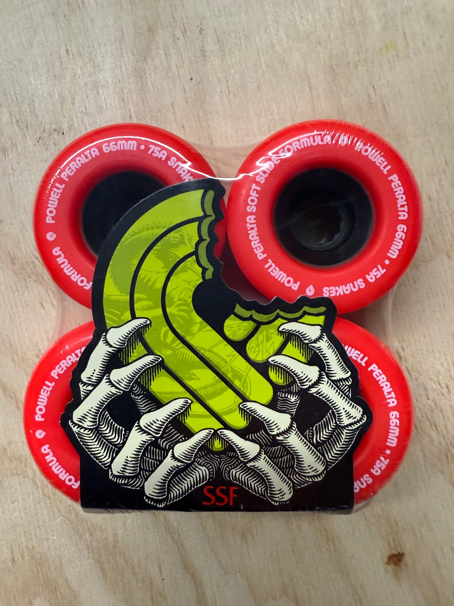 POWELL PERALTA SNAKES RED 66MM 4PK
