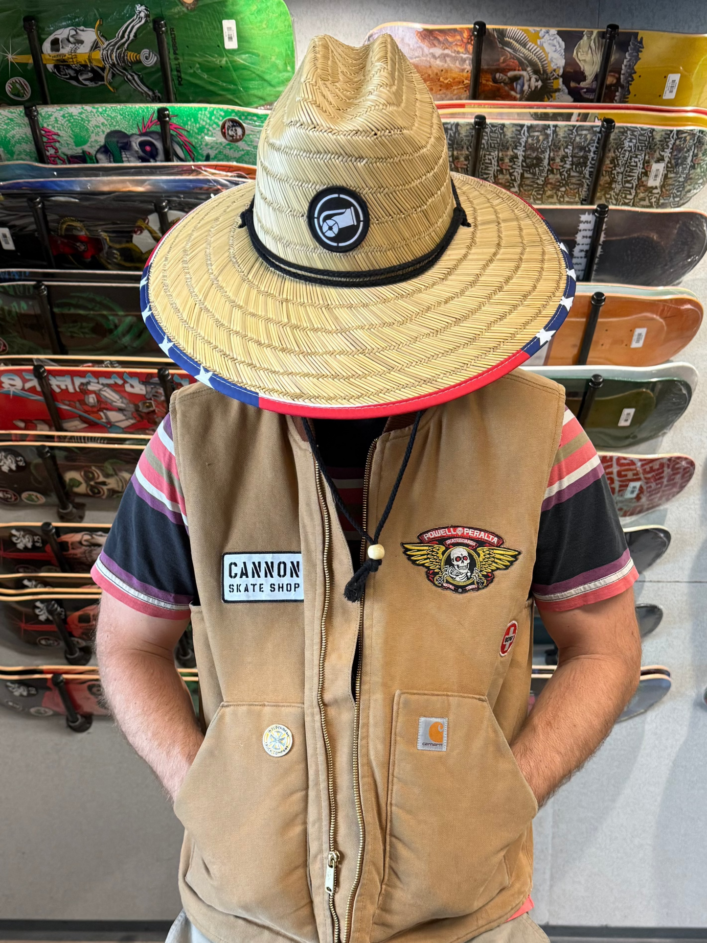 Cannon Skate Shop Straw Hat