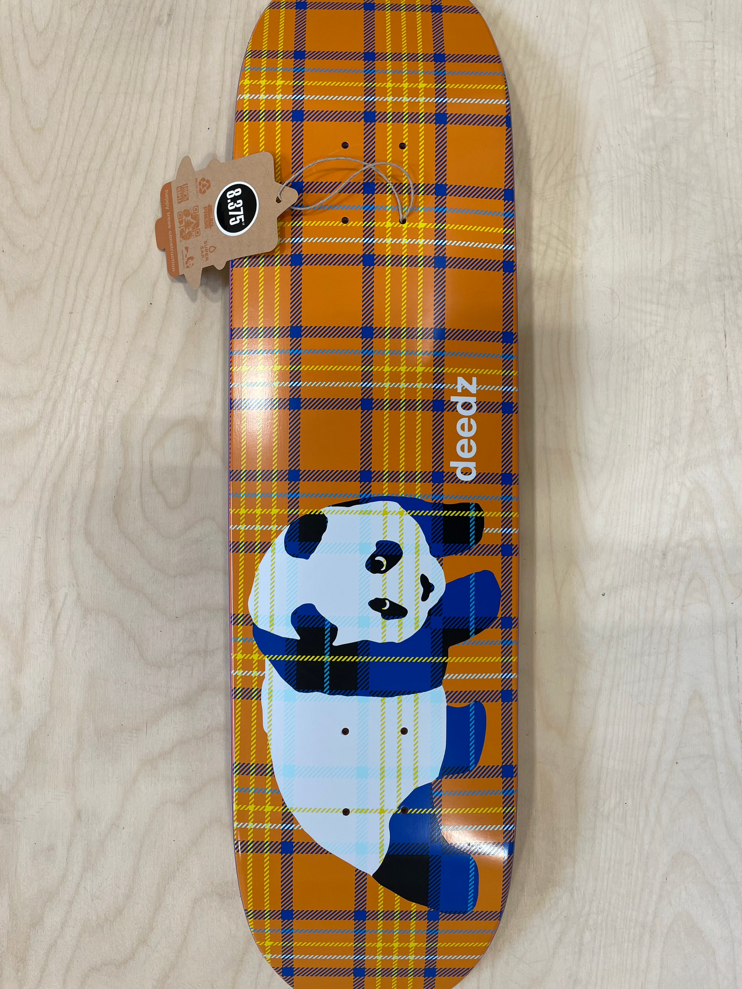Enjoi Deedz Plaid Panda Super Sap 8.375