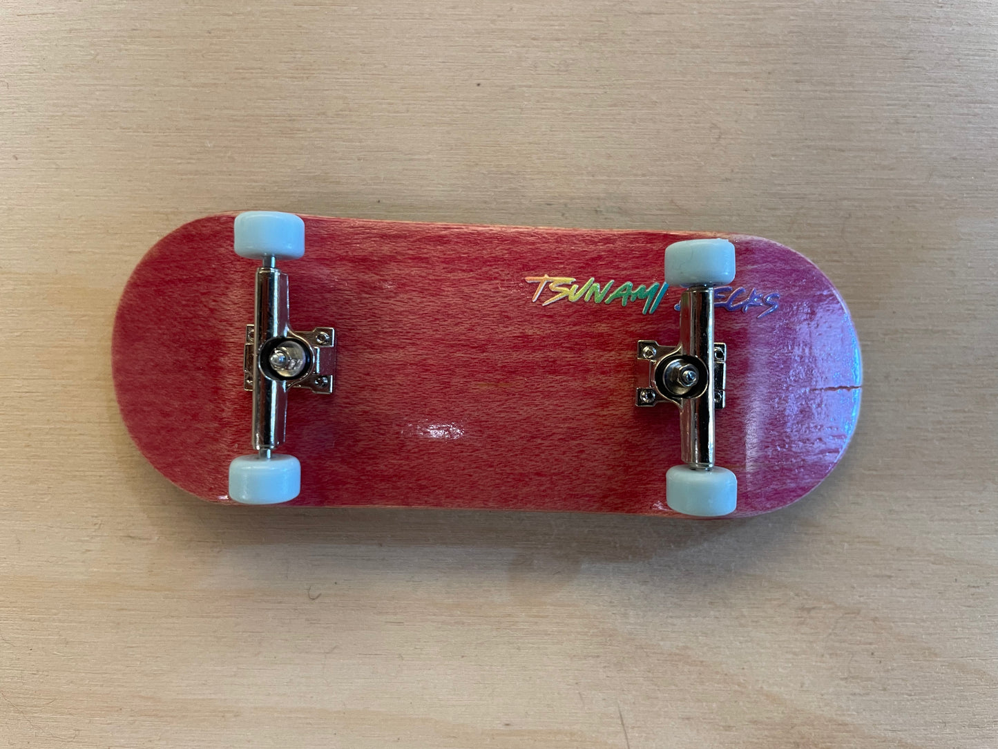 Tsunami Fingerboard Complete - Red with Blue Wheels