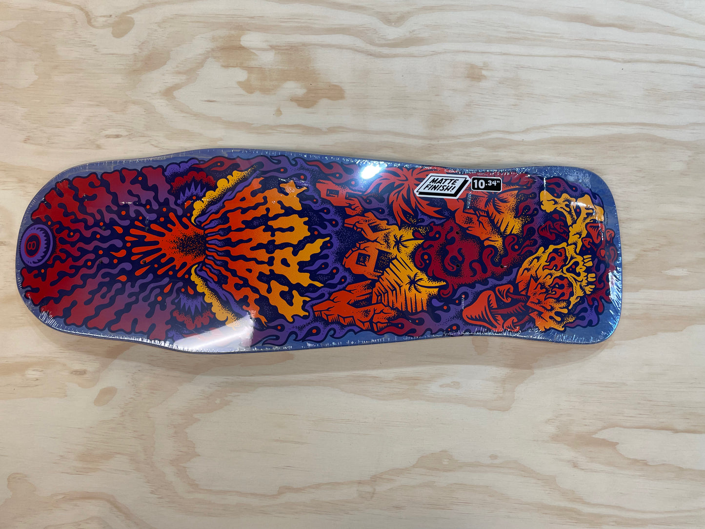 Winkowski Volcano Shaped 10.34in x 30.54in Santa Cruz Decks