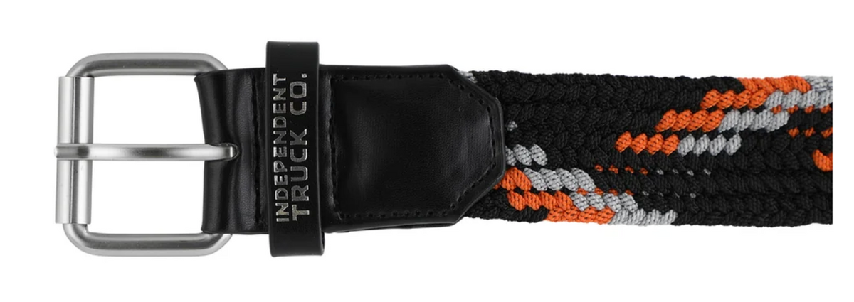 INDEPENDENT Built to Grind Cord Belt Black/Orange OS Unisex