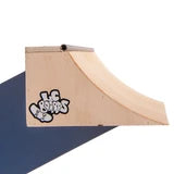 LC Boards Fingerboard Quarter Pipe V2 Wood Ramp