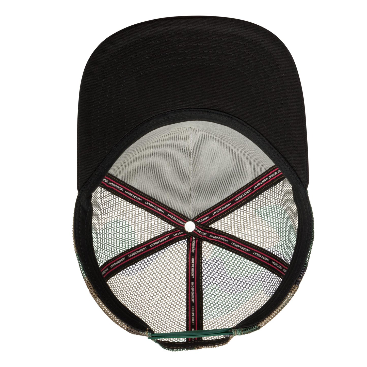 Independent  Summit Printed Mesh Trucker Unstructured Hat Black/Camo