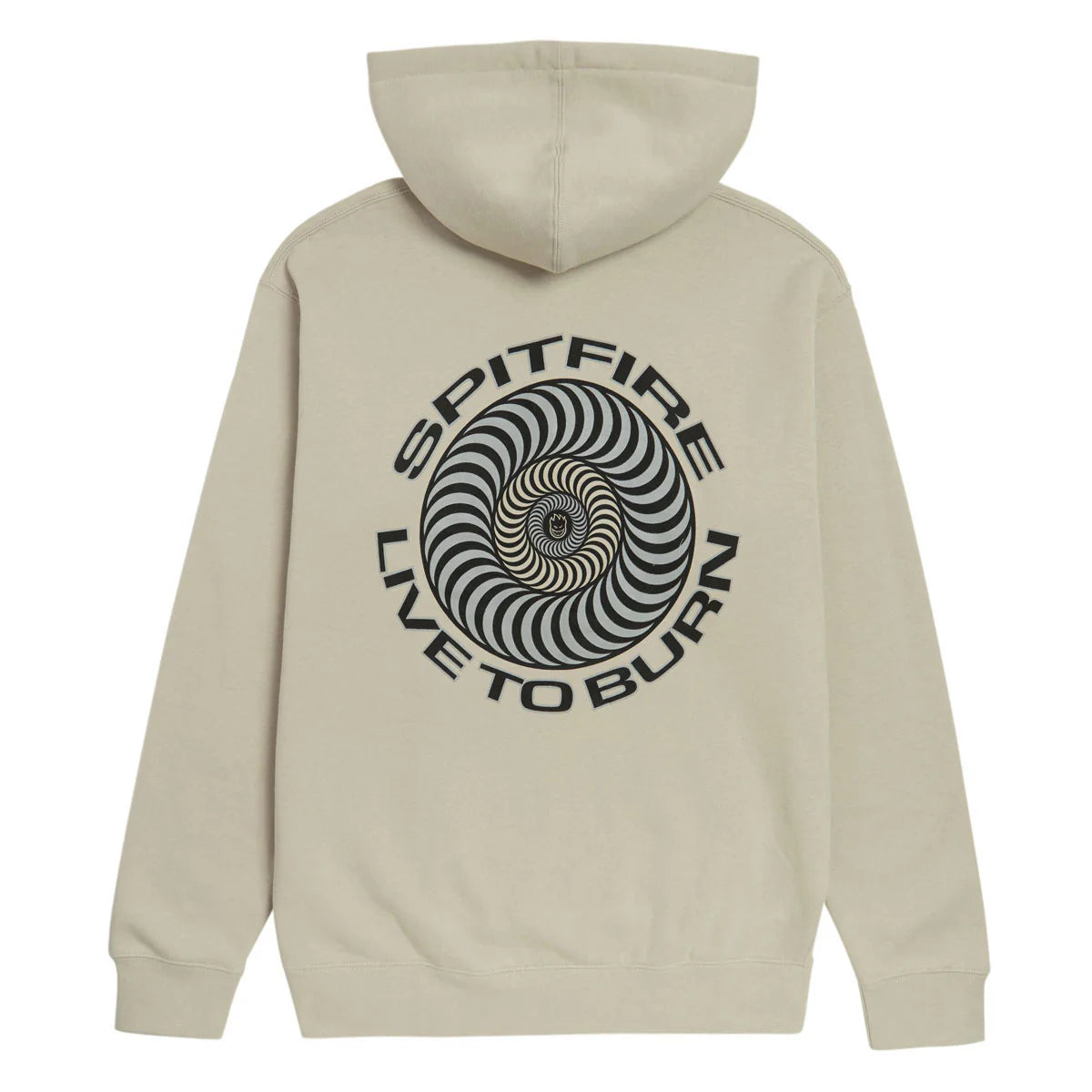 Spitfire Live To Burn Classic Hoodie - Smoke