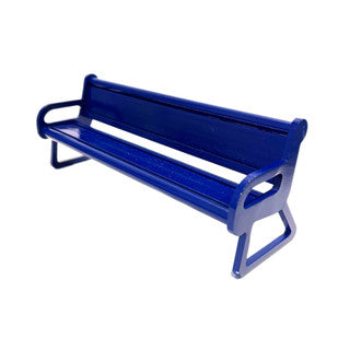 LC BOARDS FINGERBOARD METAL PARK BENCH RAMP BLUE
