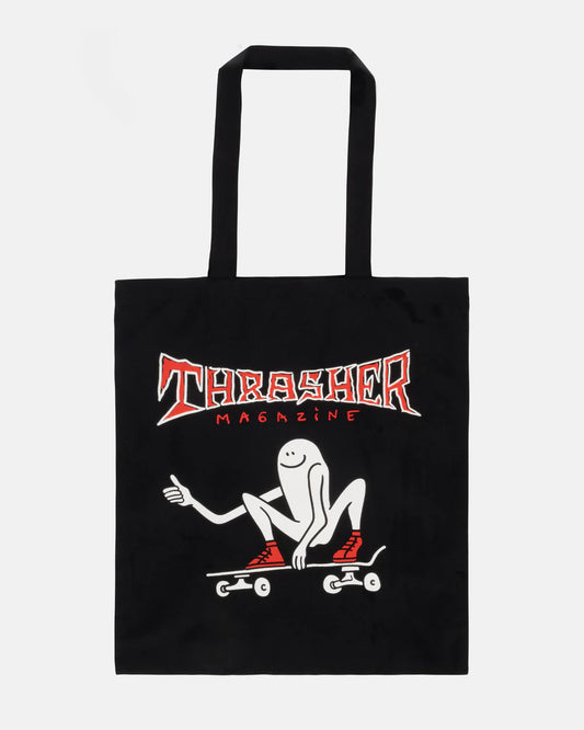 THRASHER GONZ THUMBS UP - TOTE BAG - BLACK