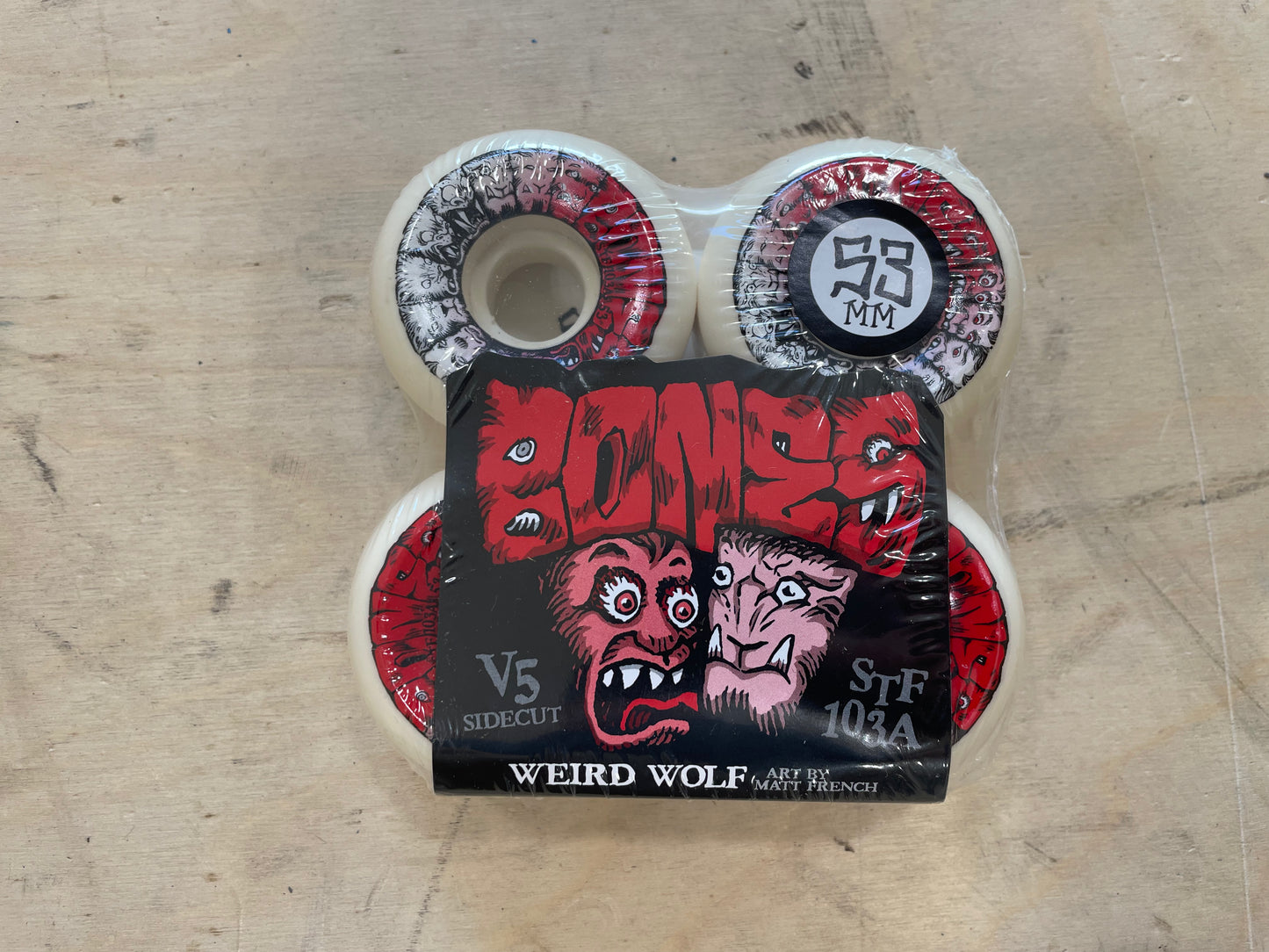 BONES WEIRD WOLF 53 V5 SIDECUT STREET TECH