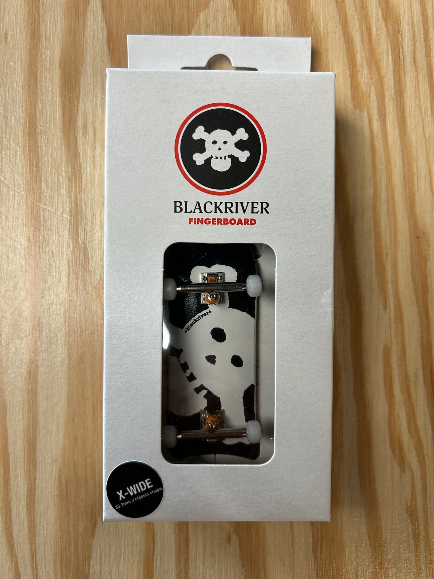Blackriver Fingerboard "New Skull" white Set 5ply 33,3mm