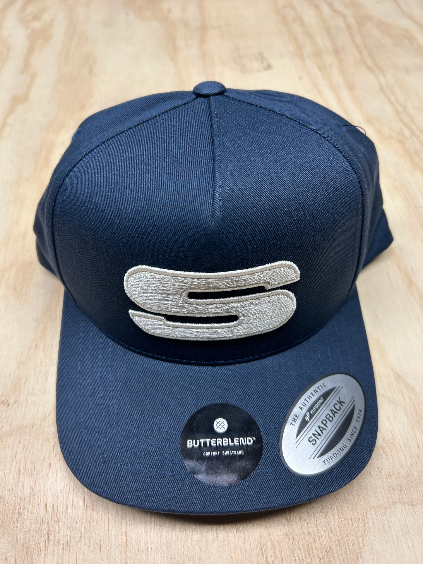 ICON SNAPBACK HAT - WHITENAVY