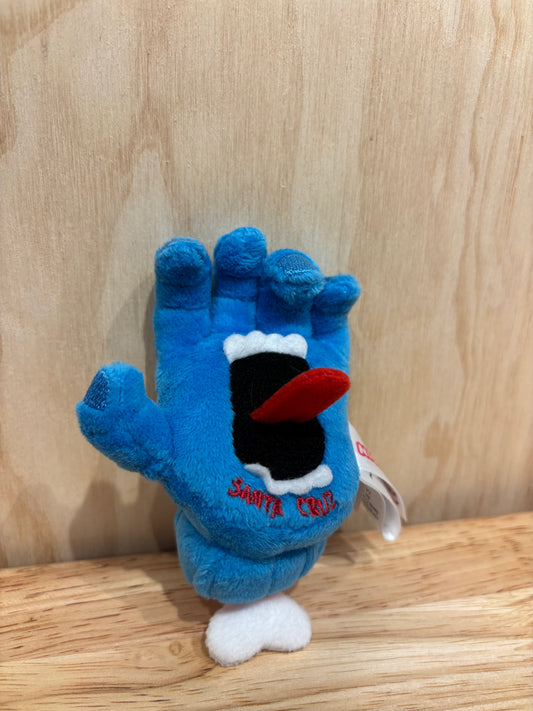 Screaming Hand Keychain Key Chain Blue OS Unisex Santa Cruz