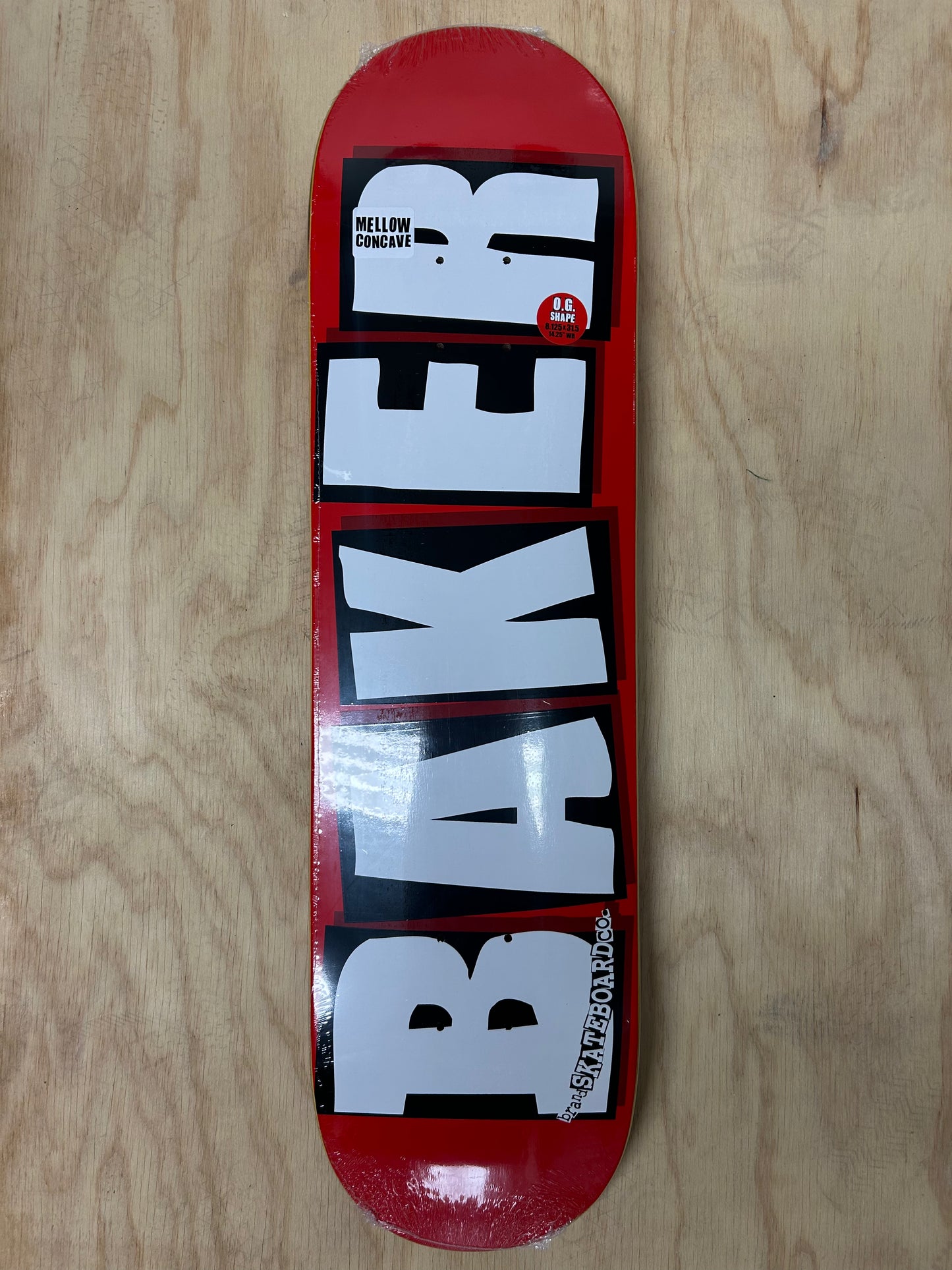BAKER Brand Logo White Deck 8.125