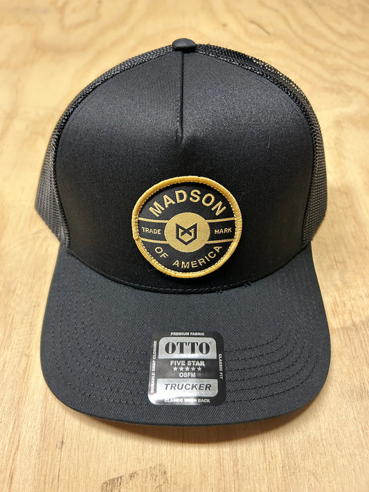 Madson of America Trade Mark Otto Trucker Classic Black Hat