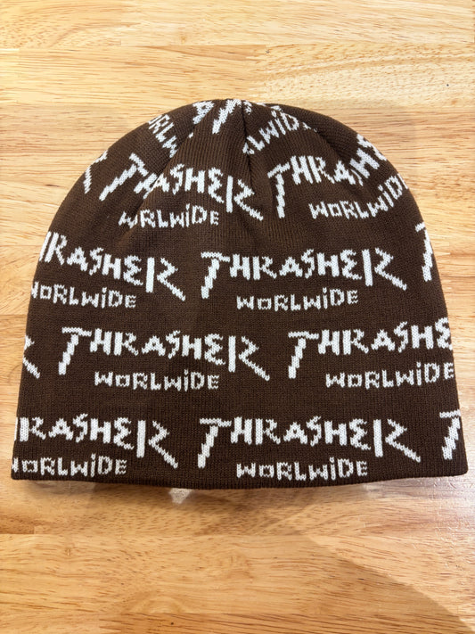Worldwide- Skully Beanie- Brown