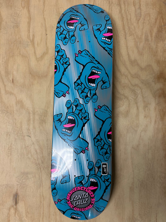 Hands All Over 7 Ply Birch 8.25in x 31.8in Santa Cruz Decks 8.25
