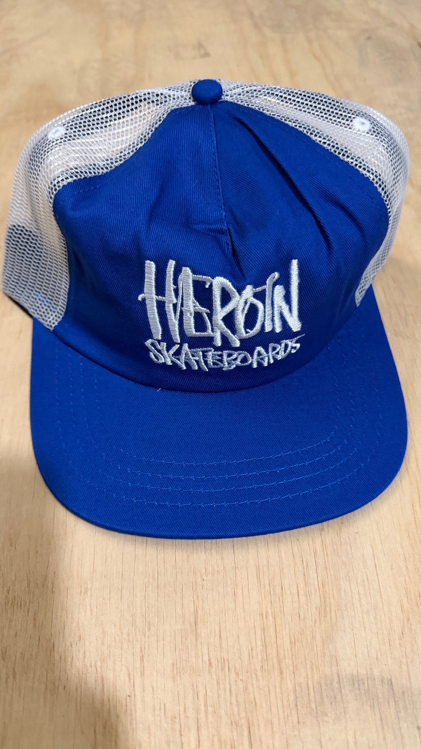 HEROIN RBLU Royal Blue Marker Trucker Hat
