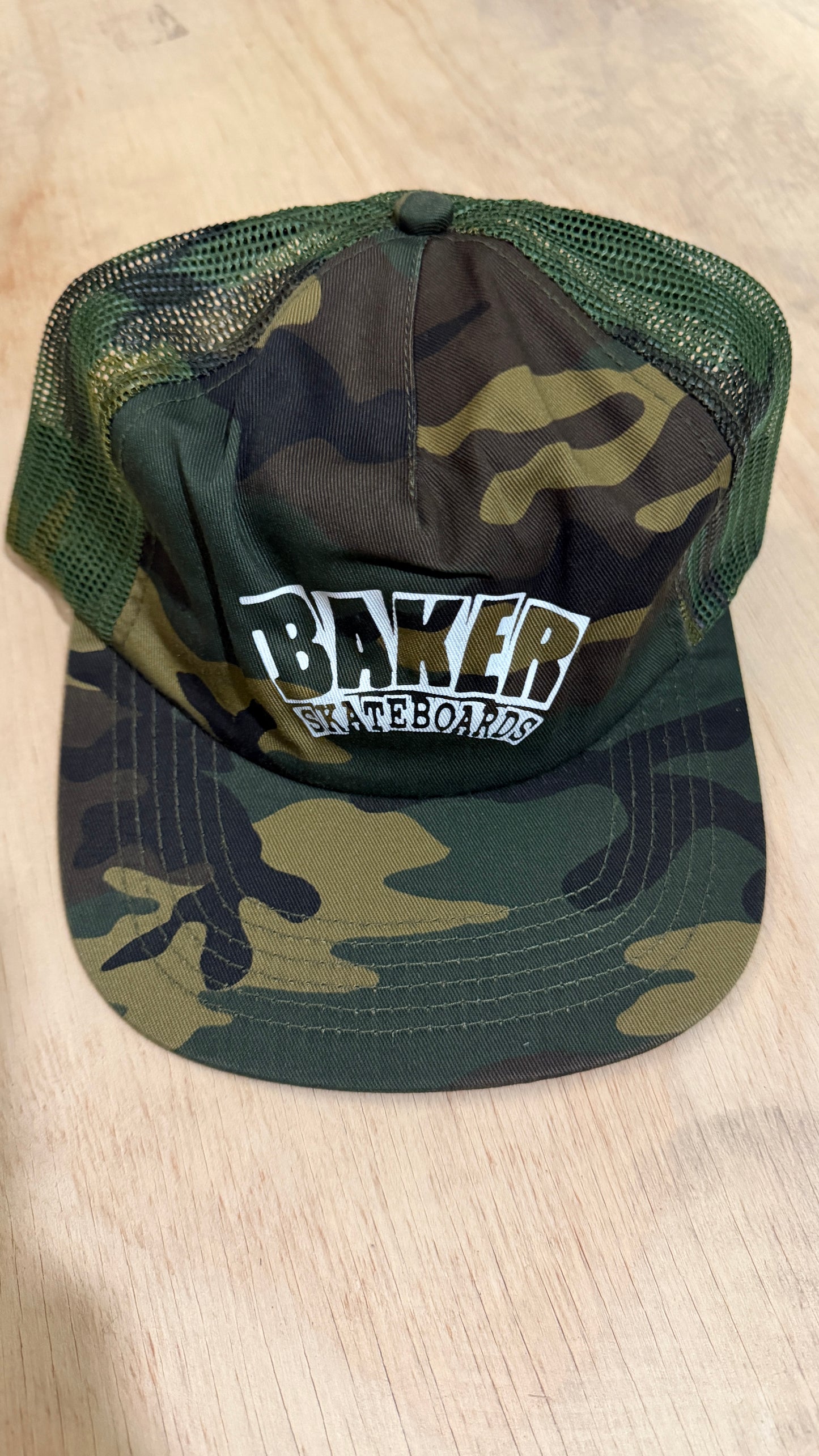 BAKER Arch Logo Trucker Hat Camo