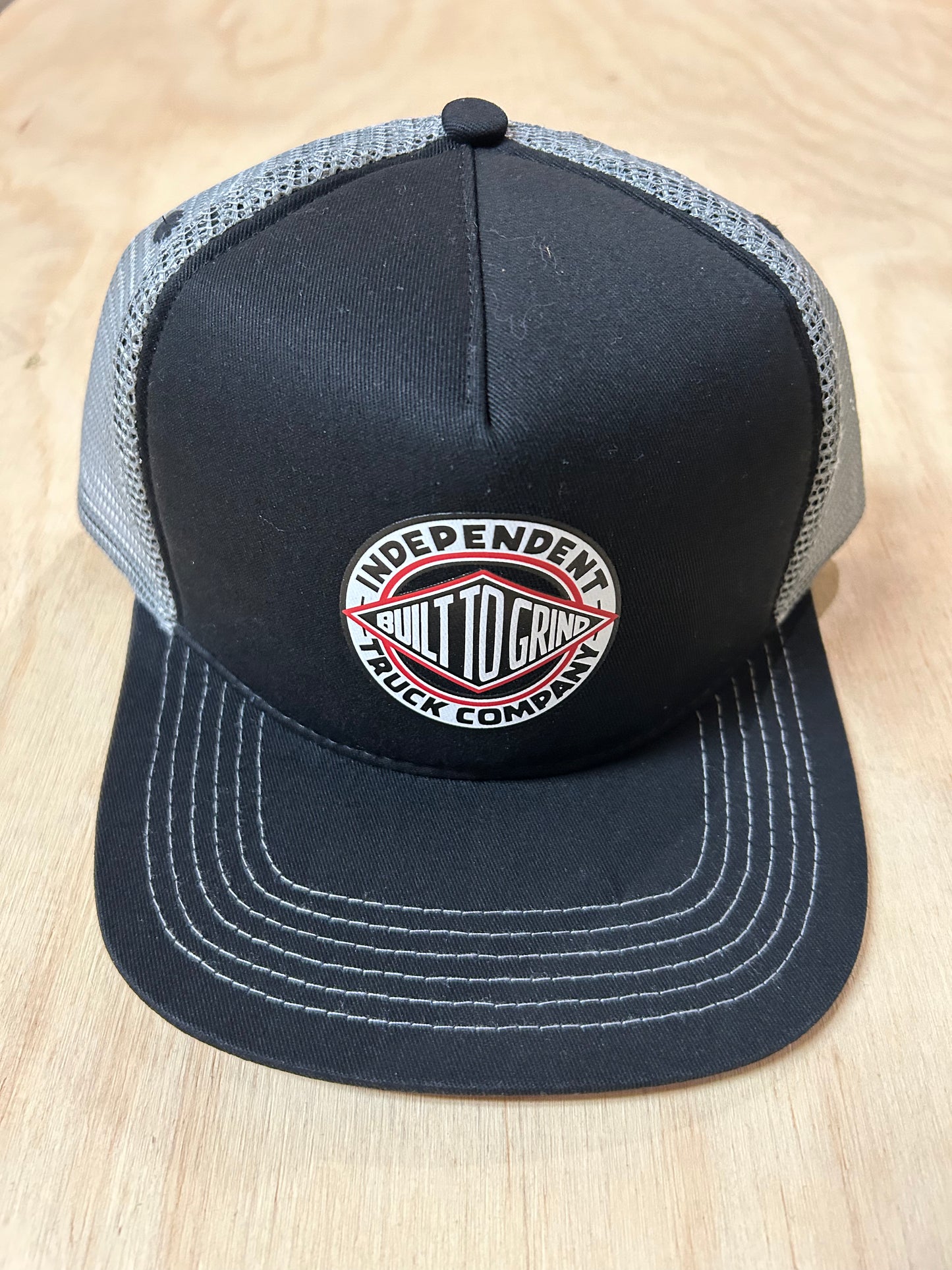 BTG Independent Mesh Trucker Unstructured Hat Black/Grey