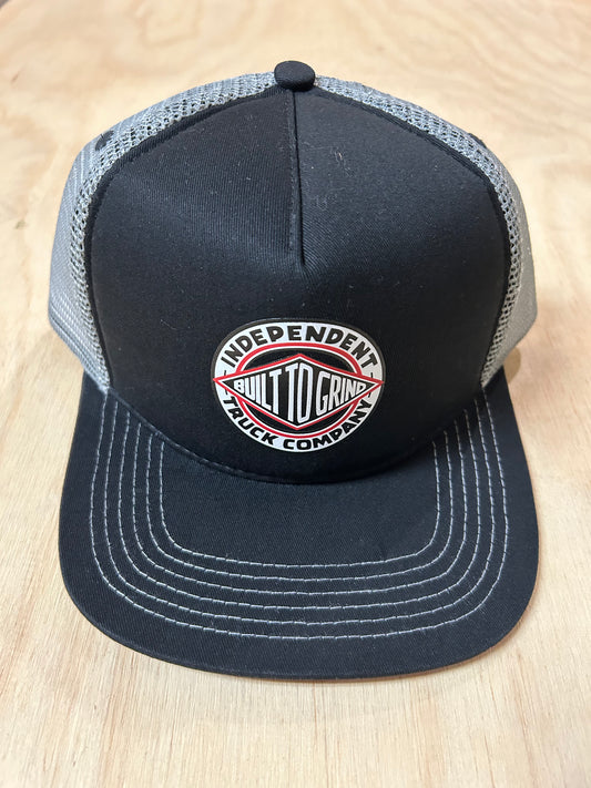 BTG Independent Mesh Trucker Unstructured Hat Black/Grey