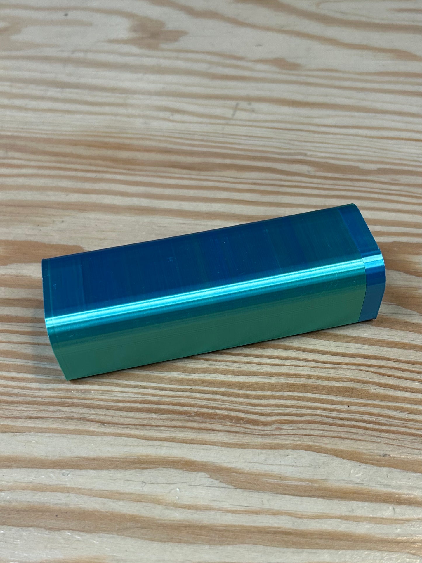 Tsunami Decks Fingerboard Skateble Case - Shiny Turquoise